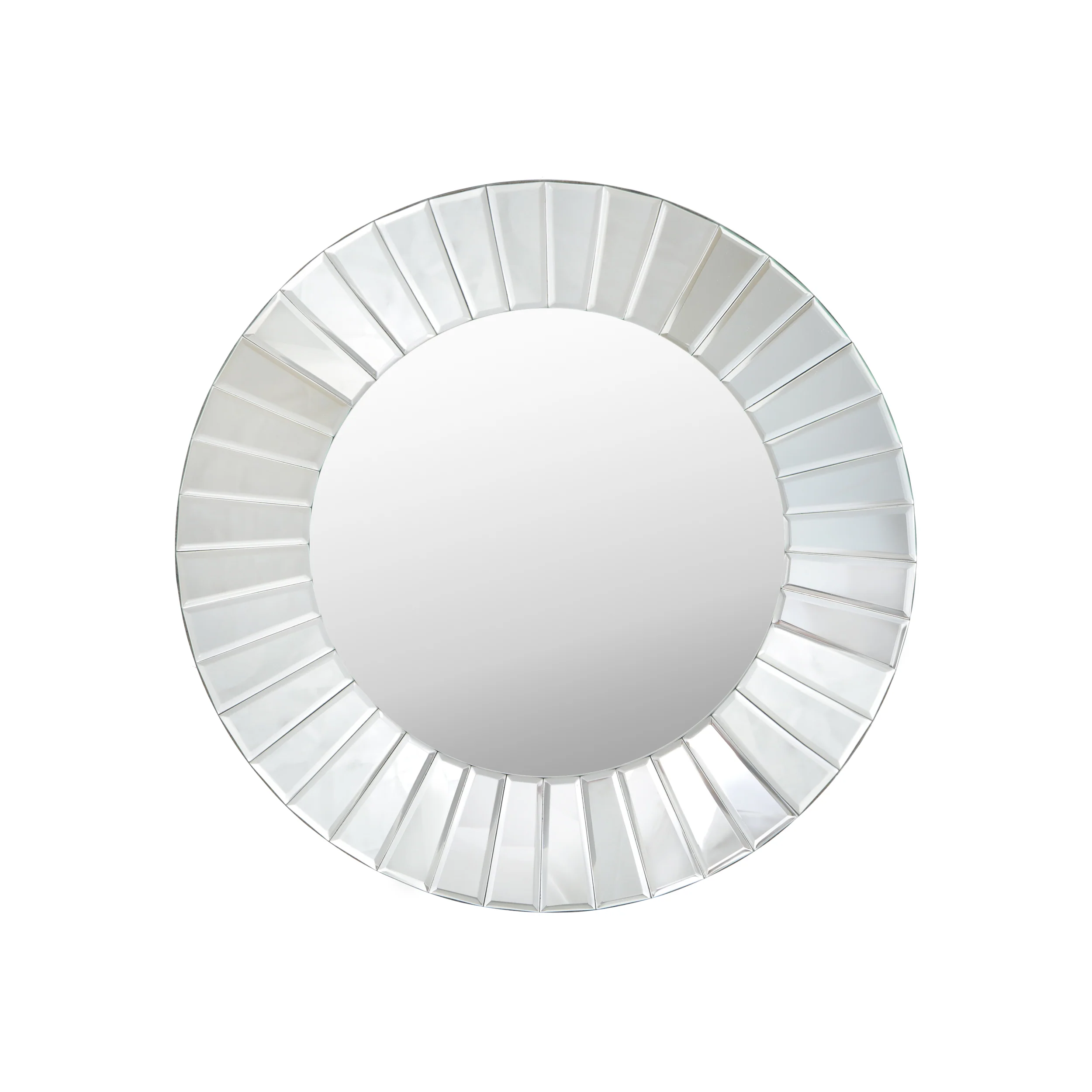 Hedda Modern Flat Pleated Mirror - furnishings