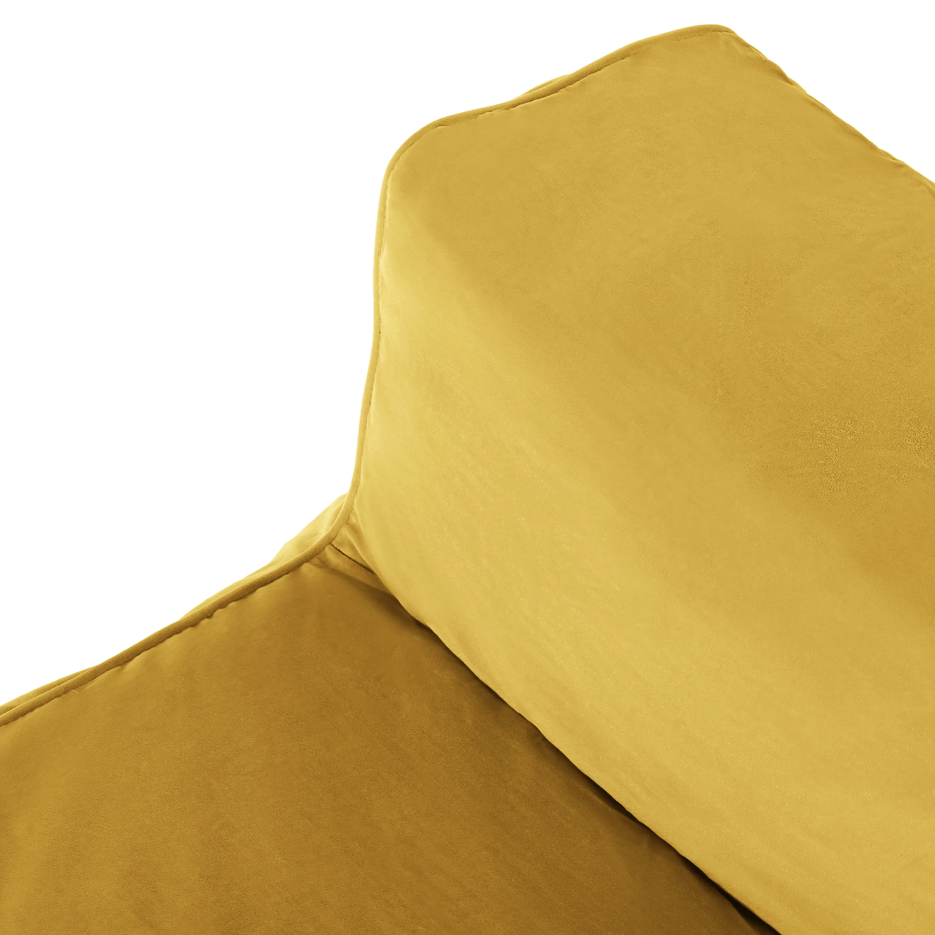 Caraway Modern Velvet Bean Bag Chair - furnishings