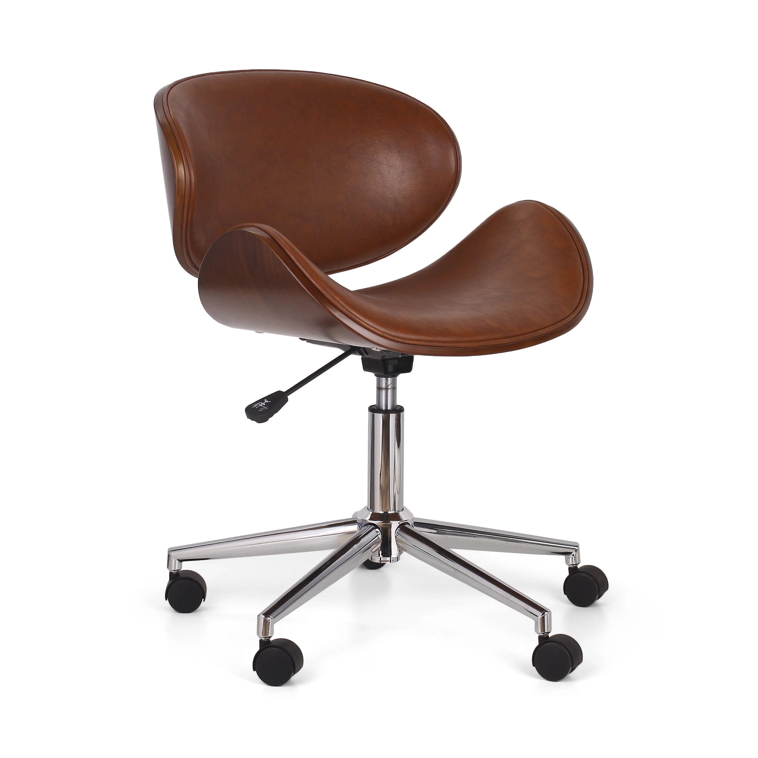 Clyo Mid-Century Modern Upholstered Swivel Office Chair - furnishings