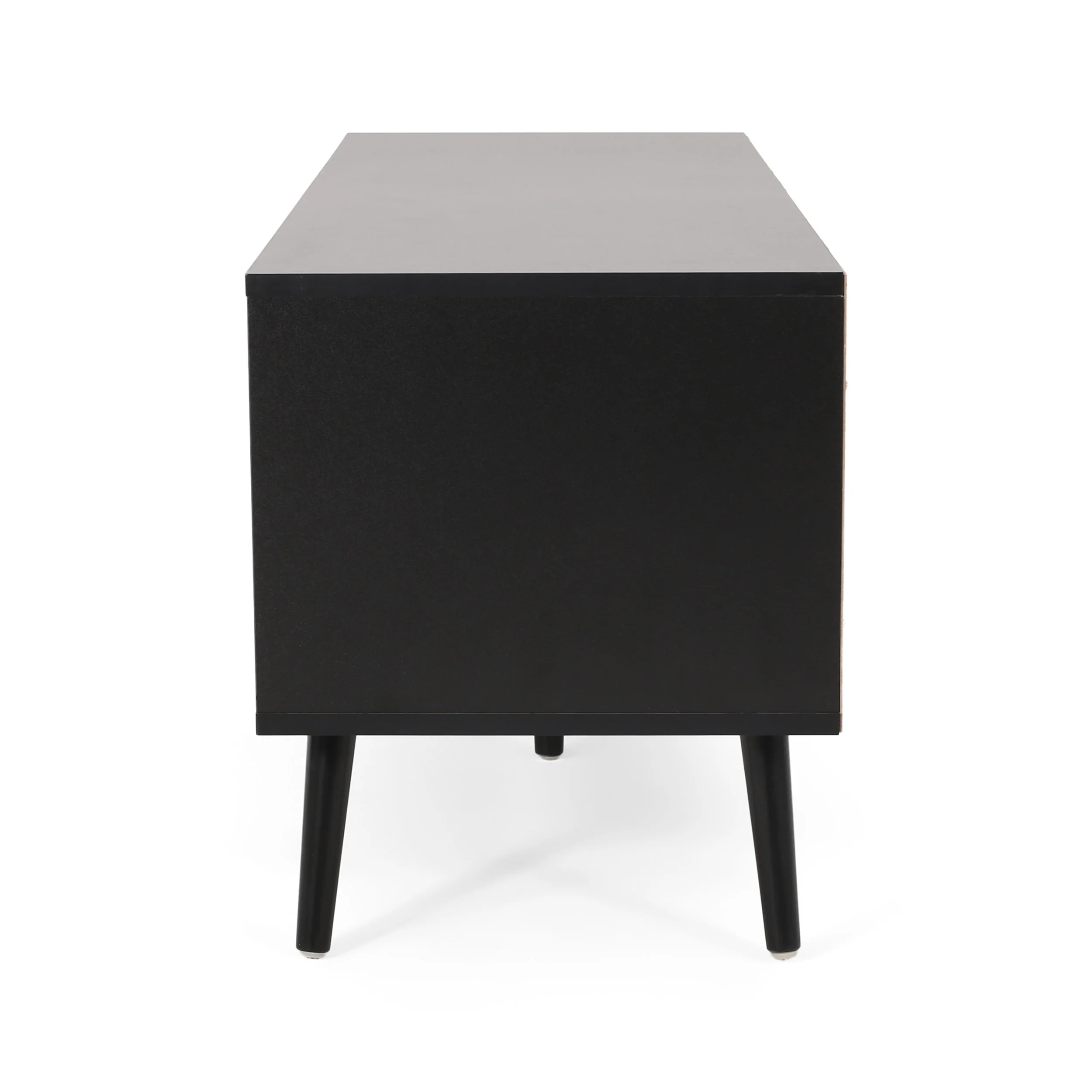 Aaditya Mid Century Modern 2 Cabinets & Shelves TV Stand - furnishings