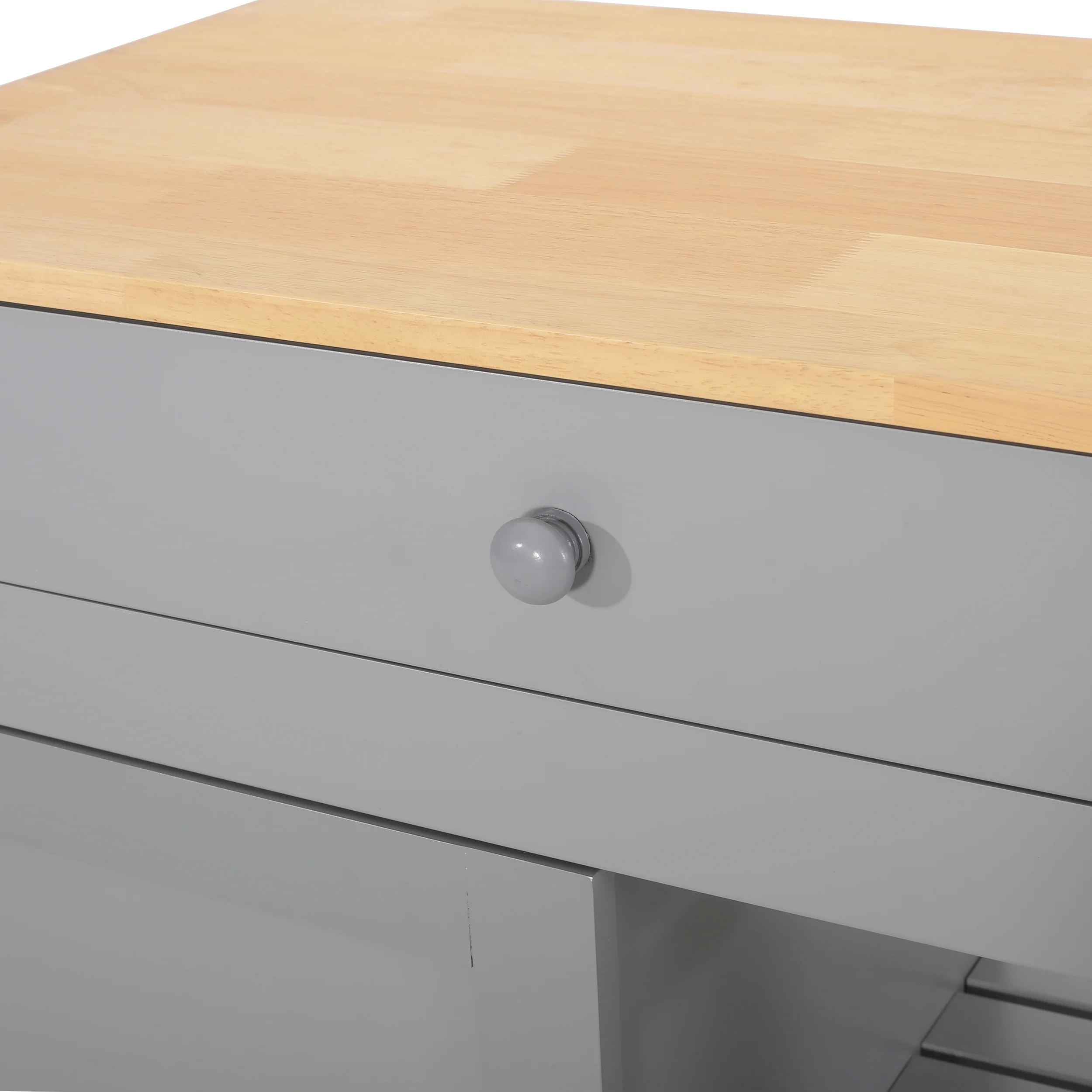 Lanier Kitchen Cart with Wheels - furnishings