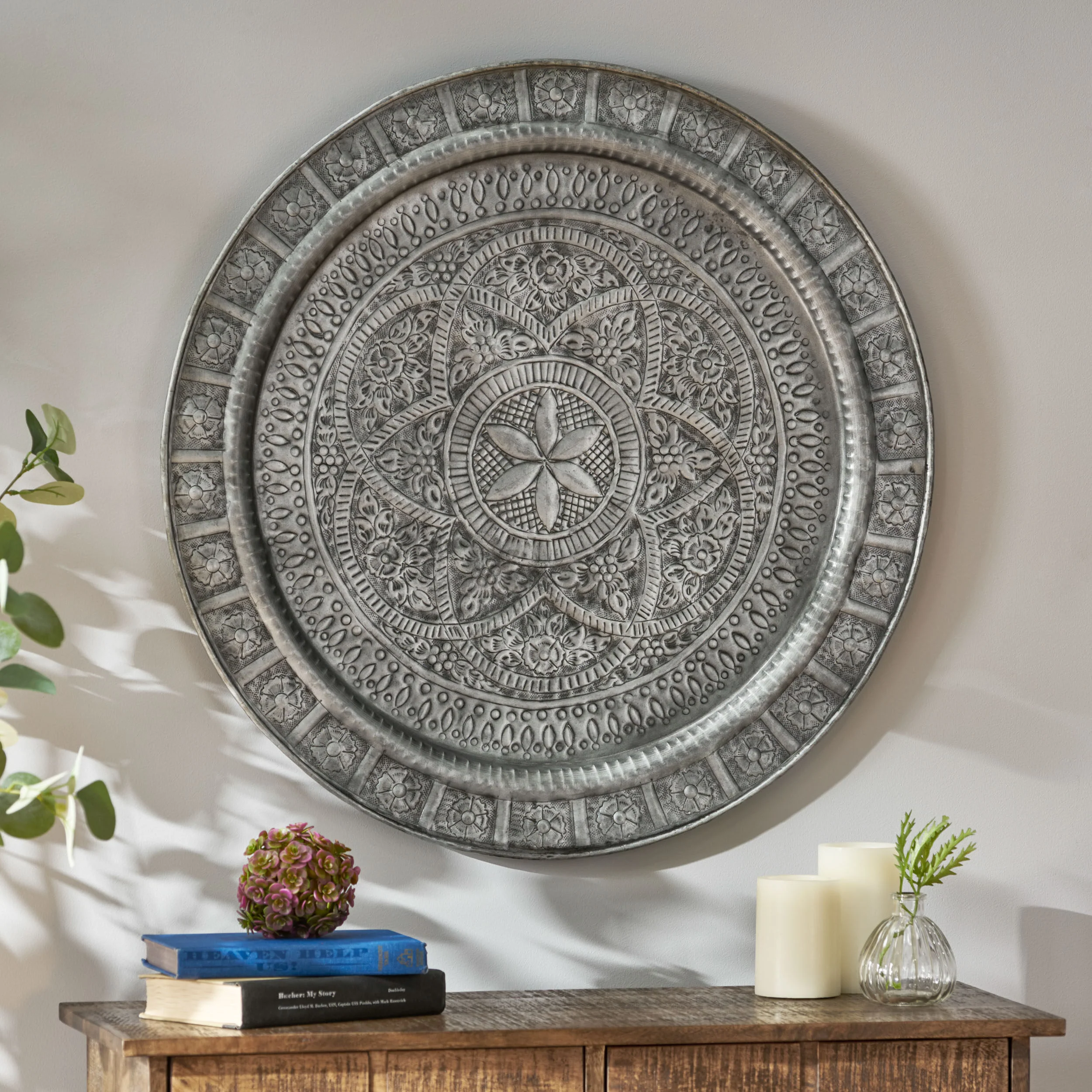 Morganton Handcrafted Embossed Plate Wall Decor - furnishings