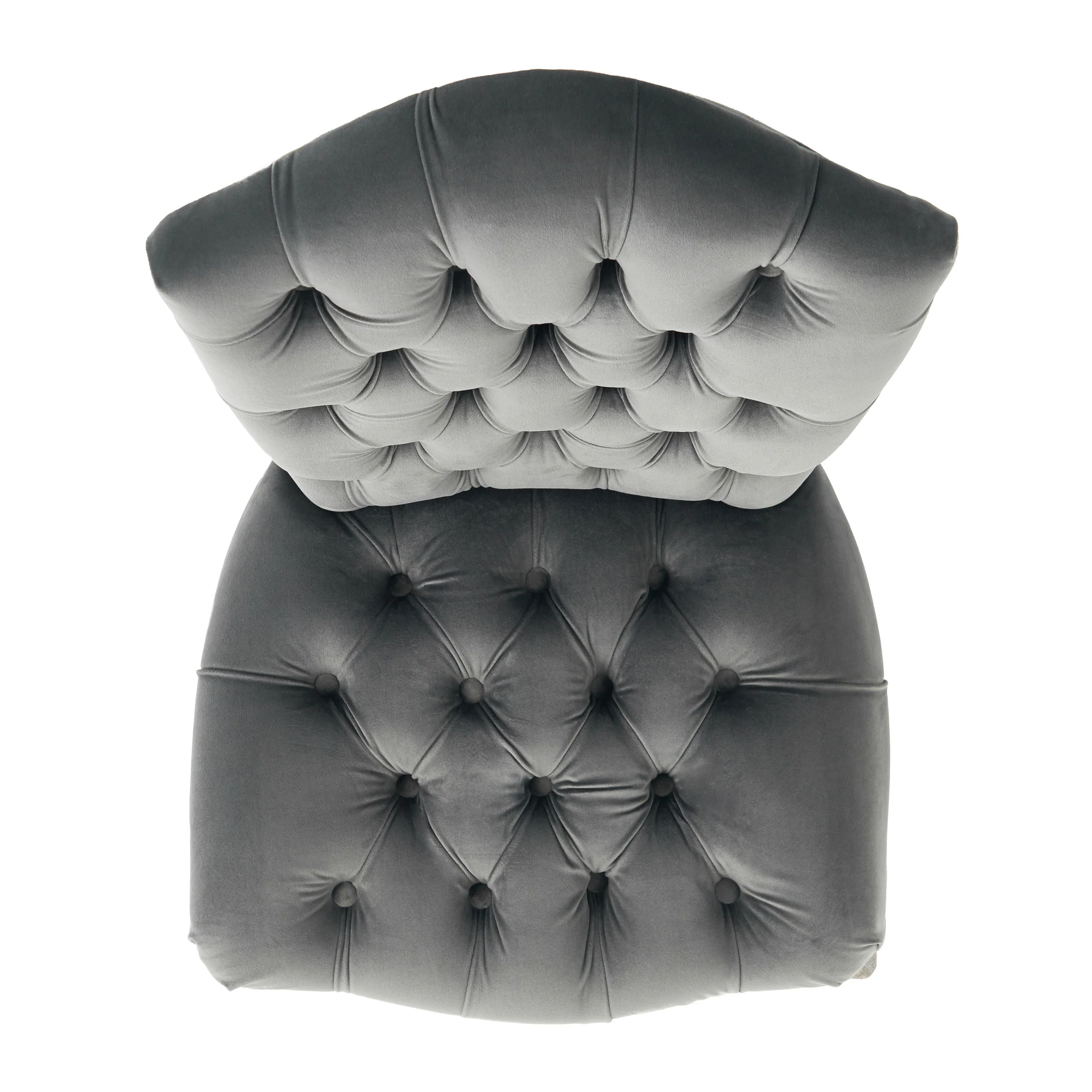 Martino Charcoal Velvet Dining Chair (Set of 2) - furnishings