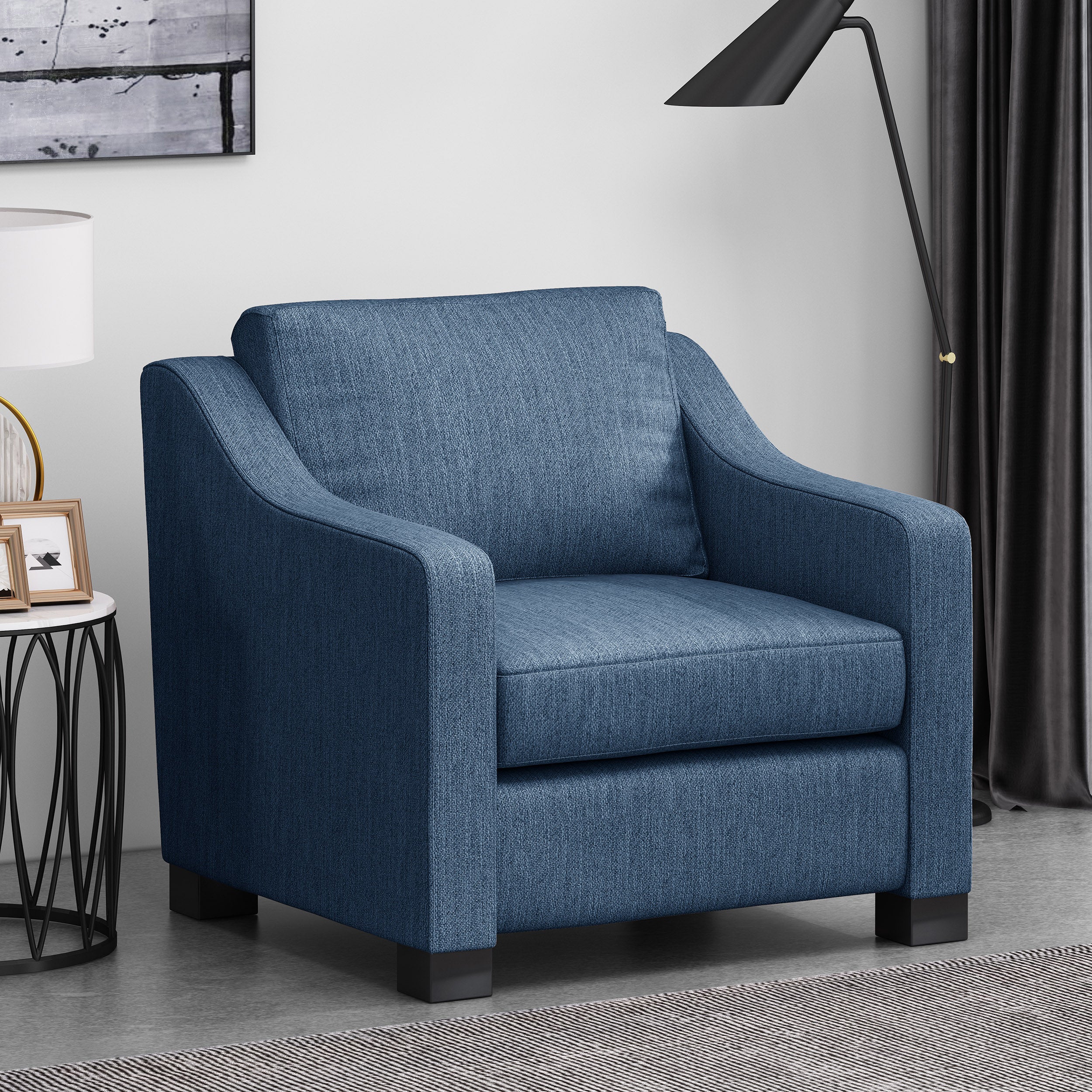 Quran Contemporary Fabric Club Chair - furnishings