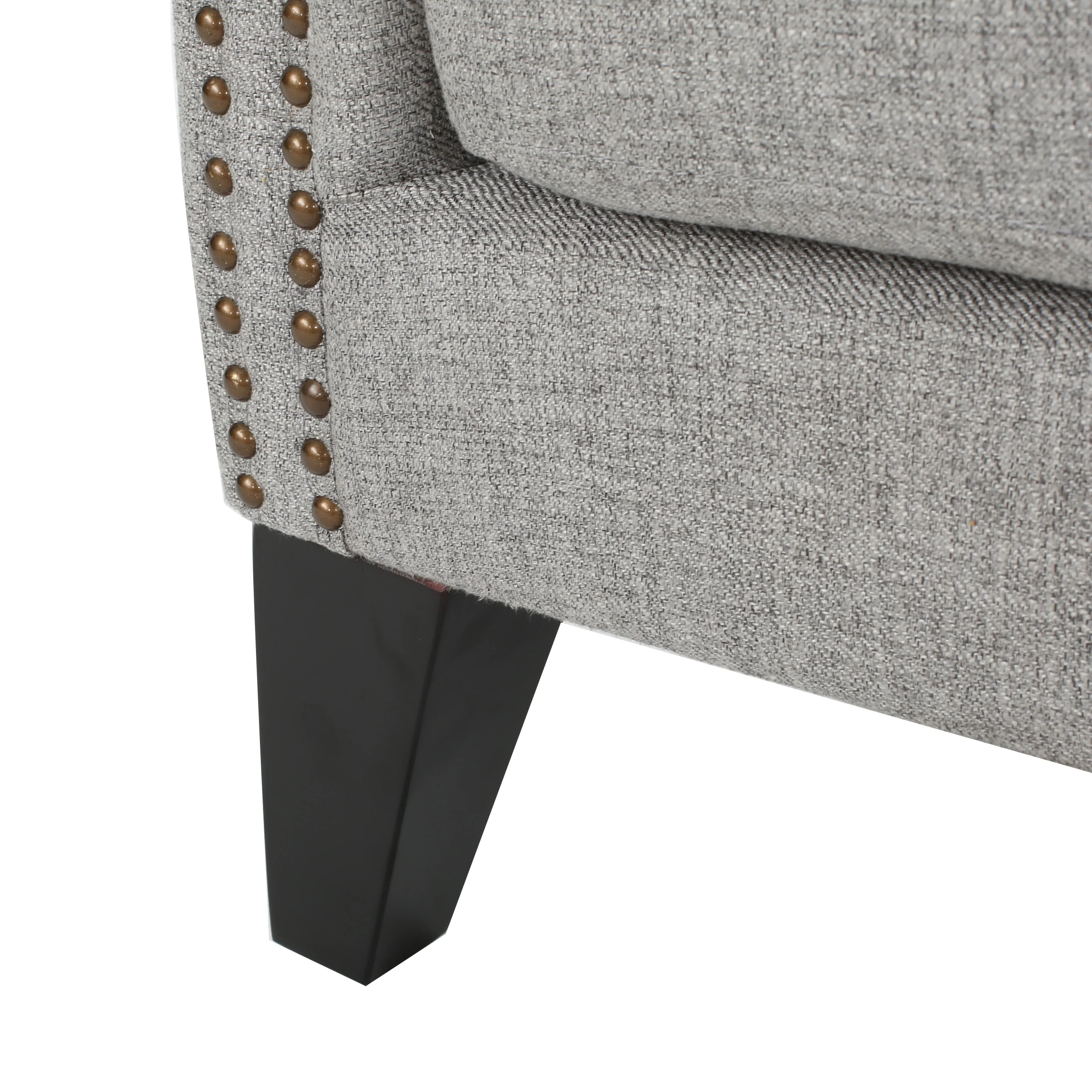 Lainie Traditional Tufted Winged Fabric Accent Chair - furnishings