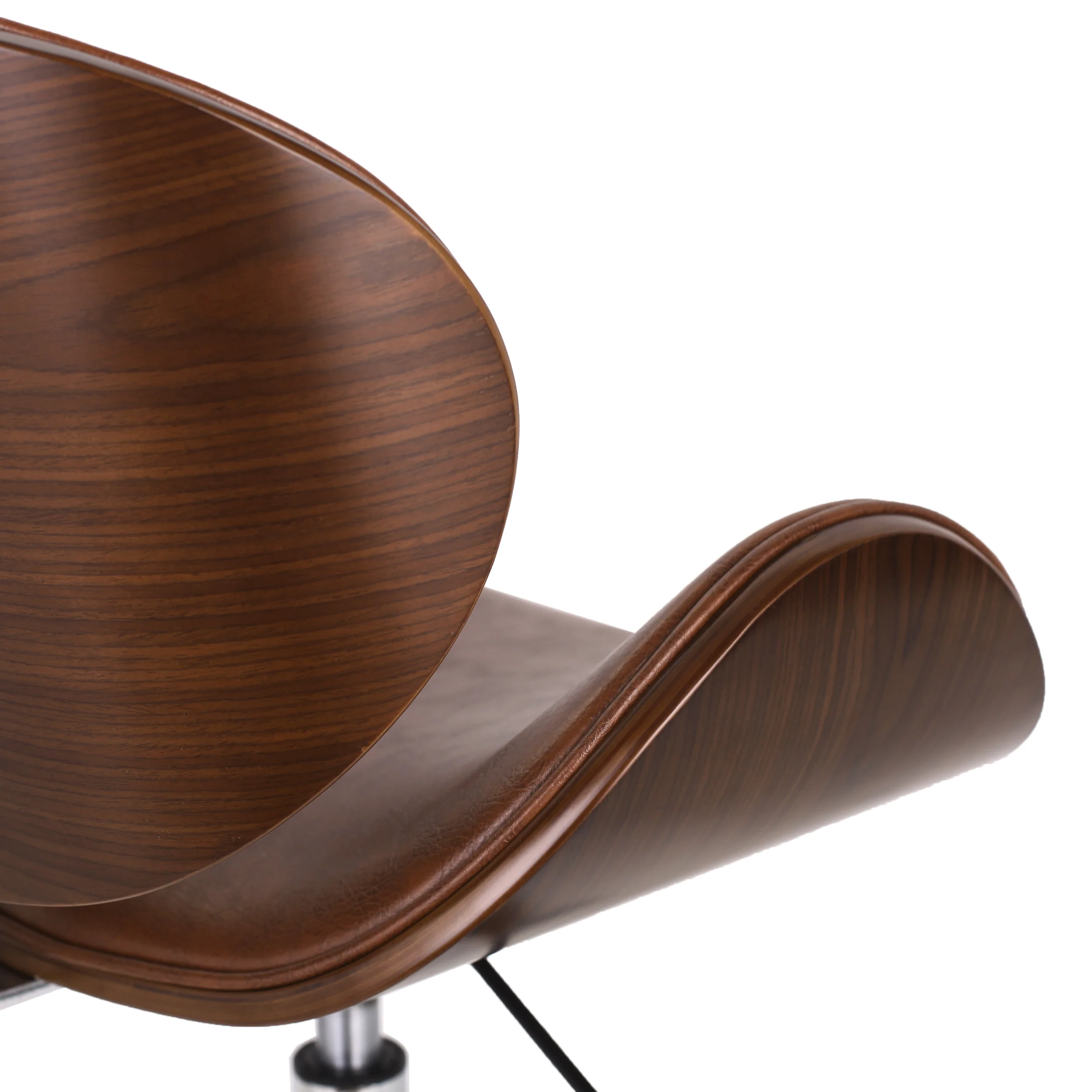 Clyo Mid-Century Modern Upholstered Swivel Office Chair - furnishings