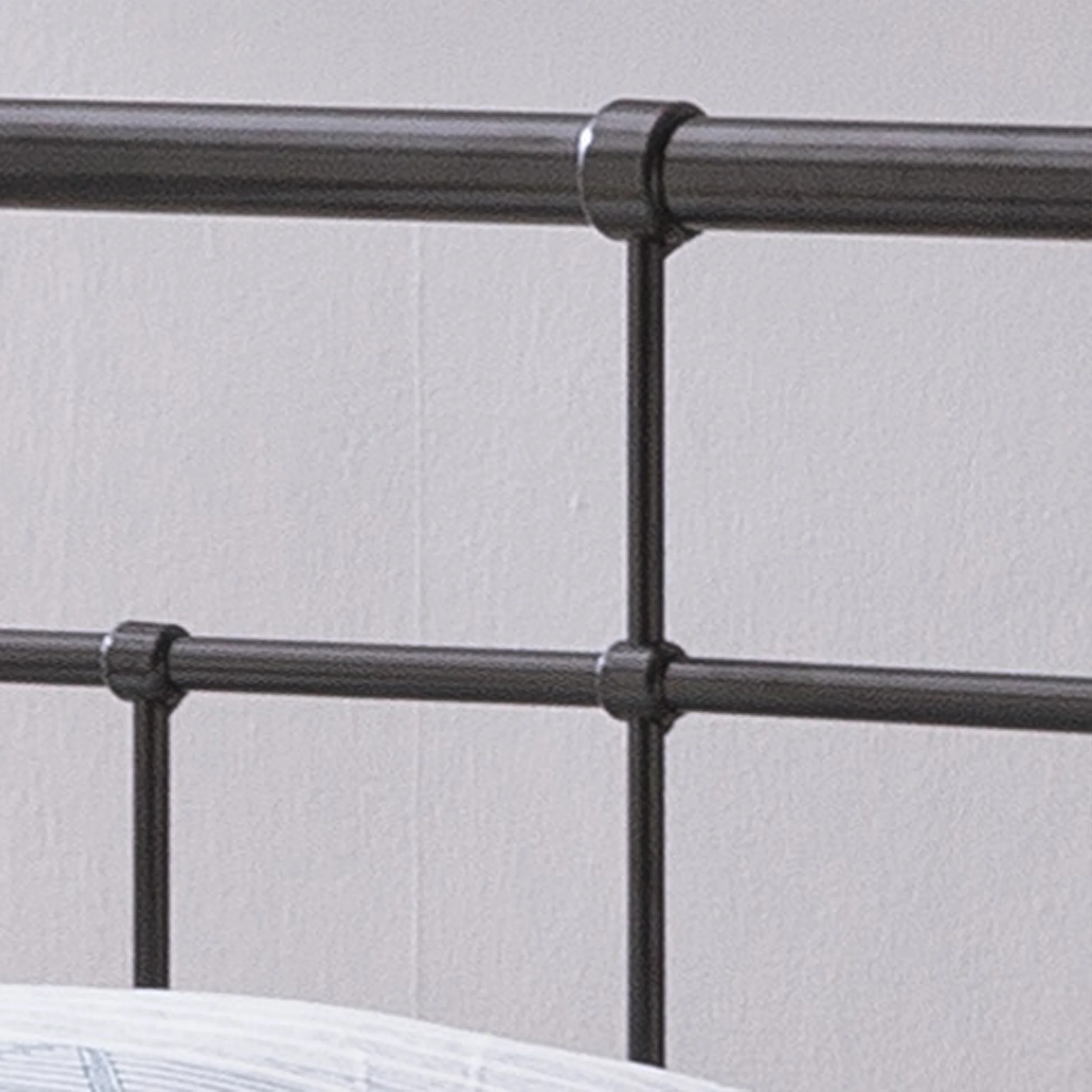 Sylvia Queen-Size Iron Bed Frame, Minimal, Industrial - furnishings
