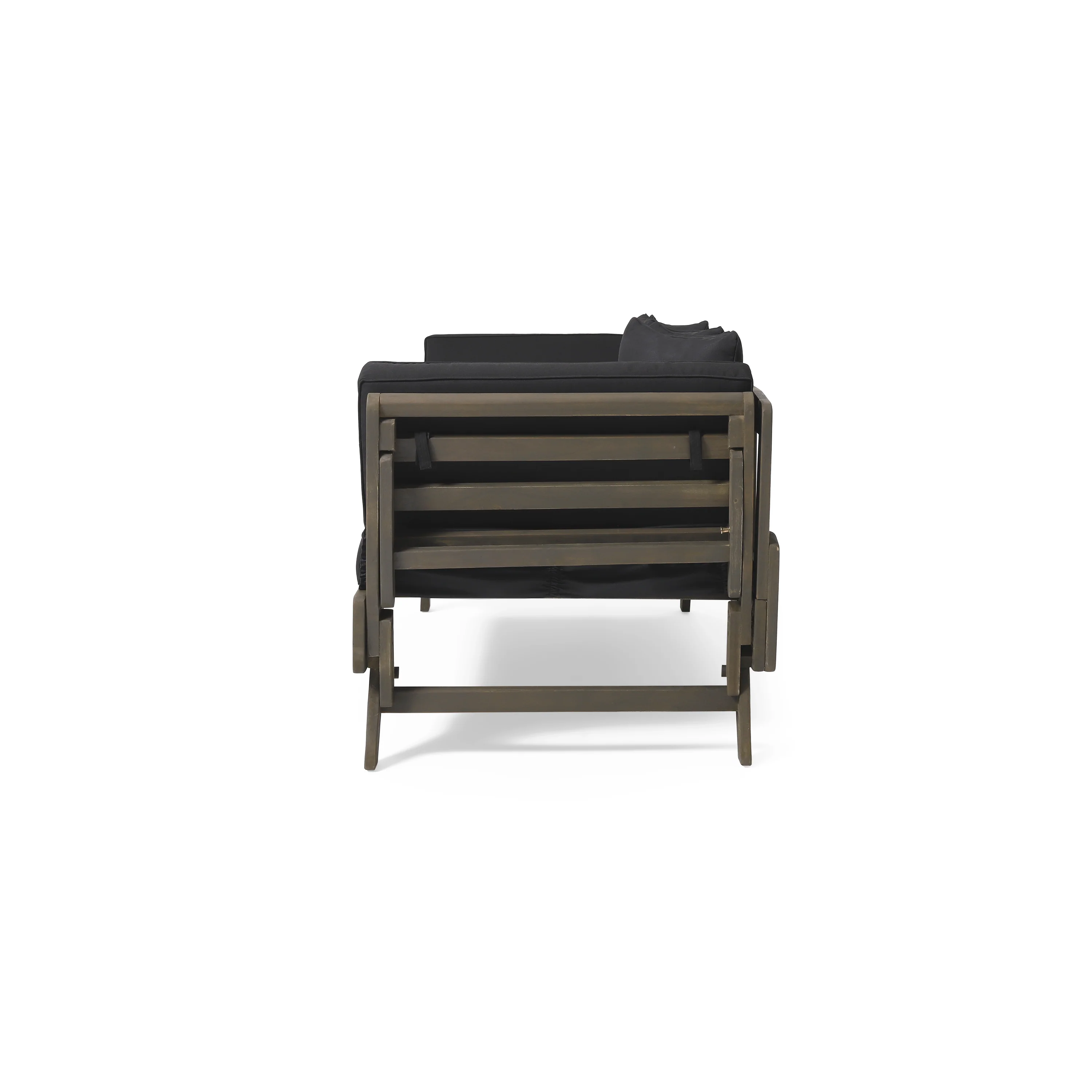 Othello Outdoor Acacia Wood Expandable Daybed with Water Resistant Cushions - furnishings