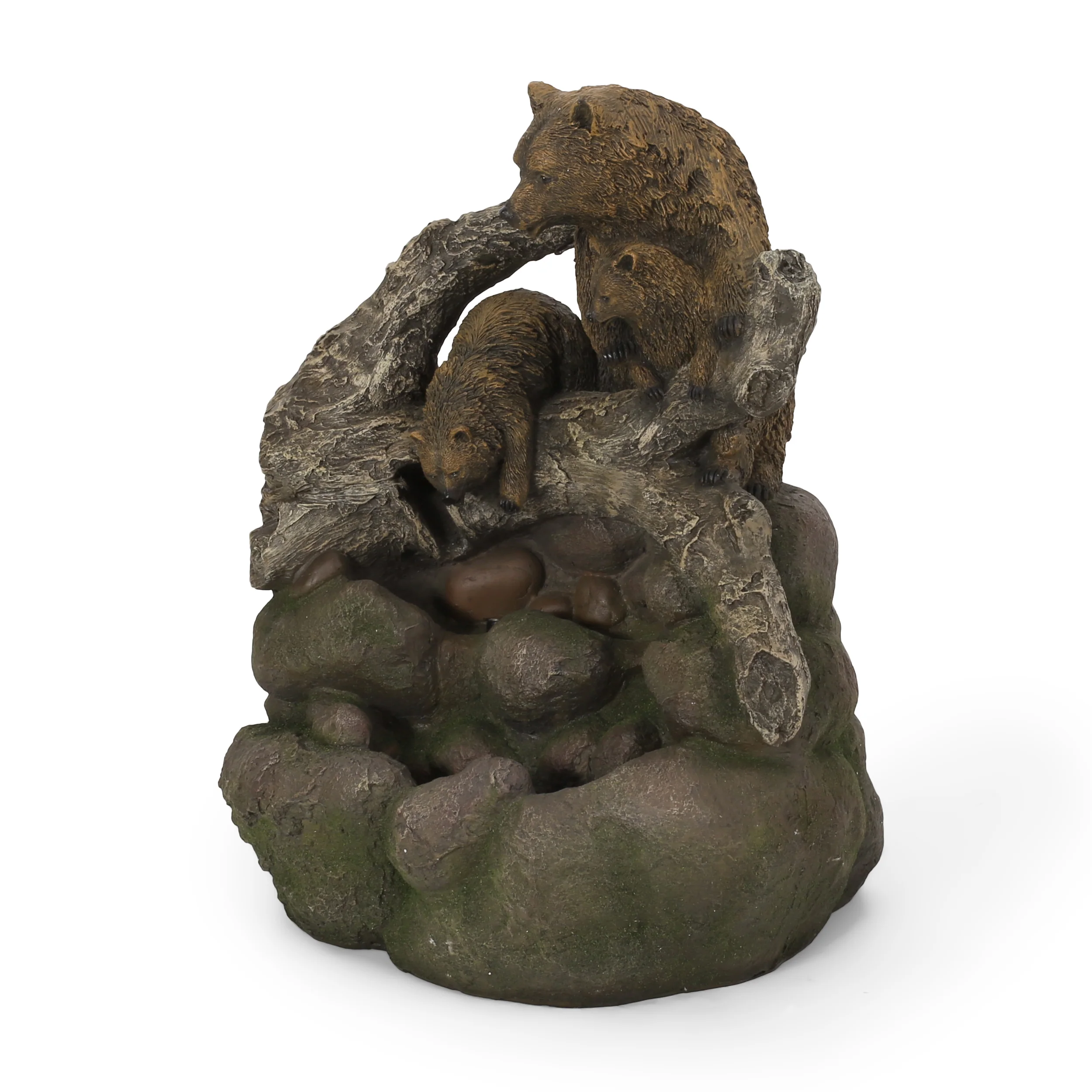 Aza Callan Outdoor Bear Family Fountain - furnishings
