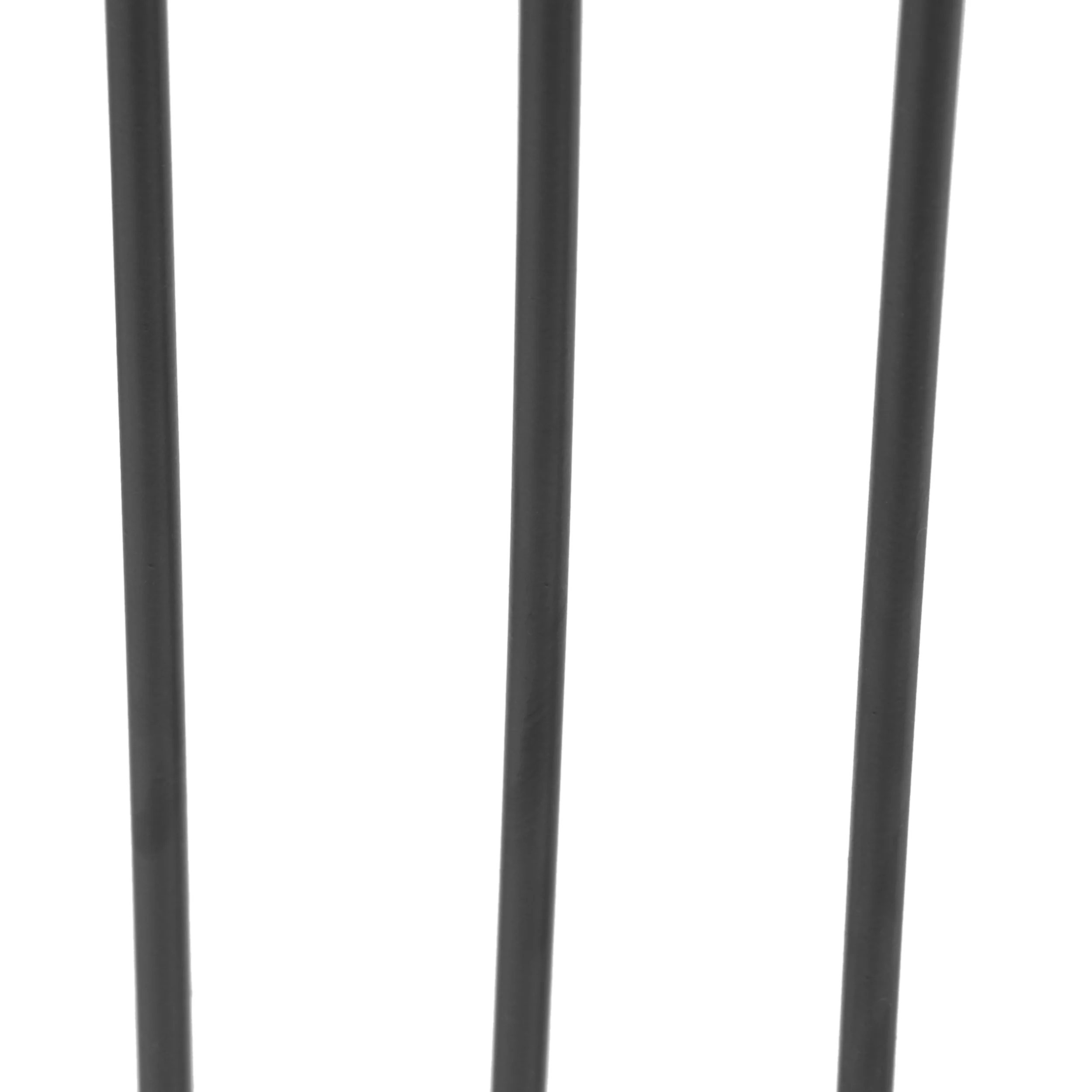 Plevna Contemporary Handcrafted Cage Side Table with Glass Top, Black and Clear - furnishings
