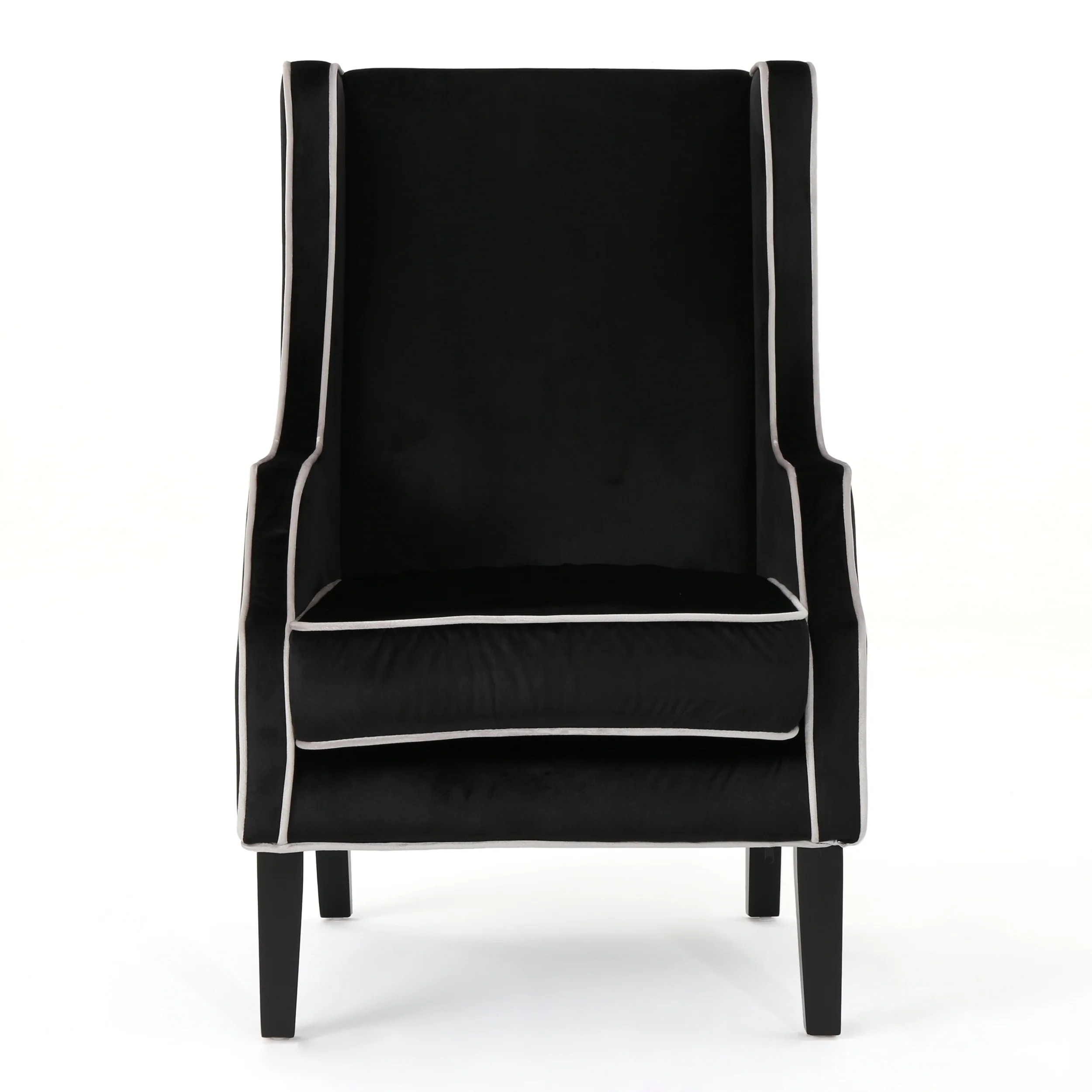 Edell Velvet Wingback Accent Chair - furnishings