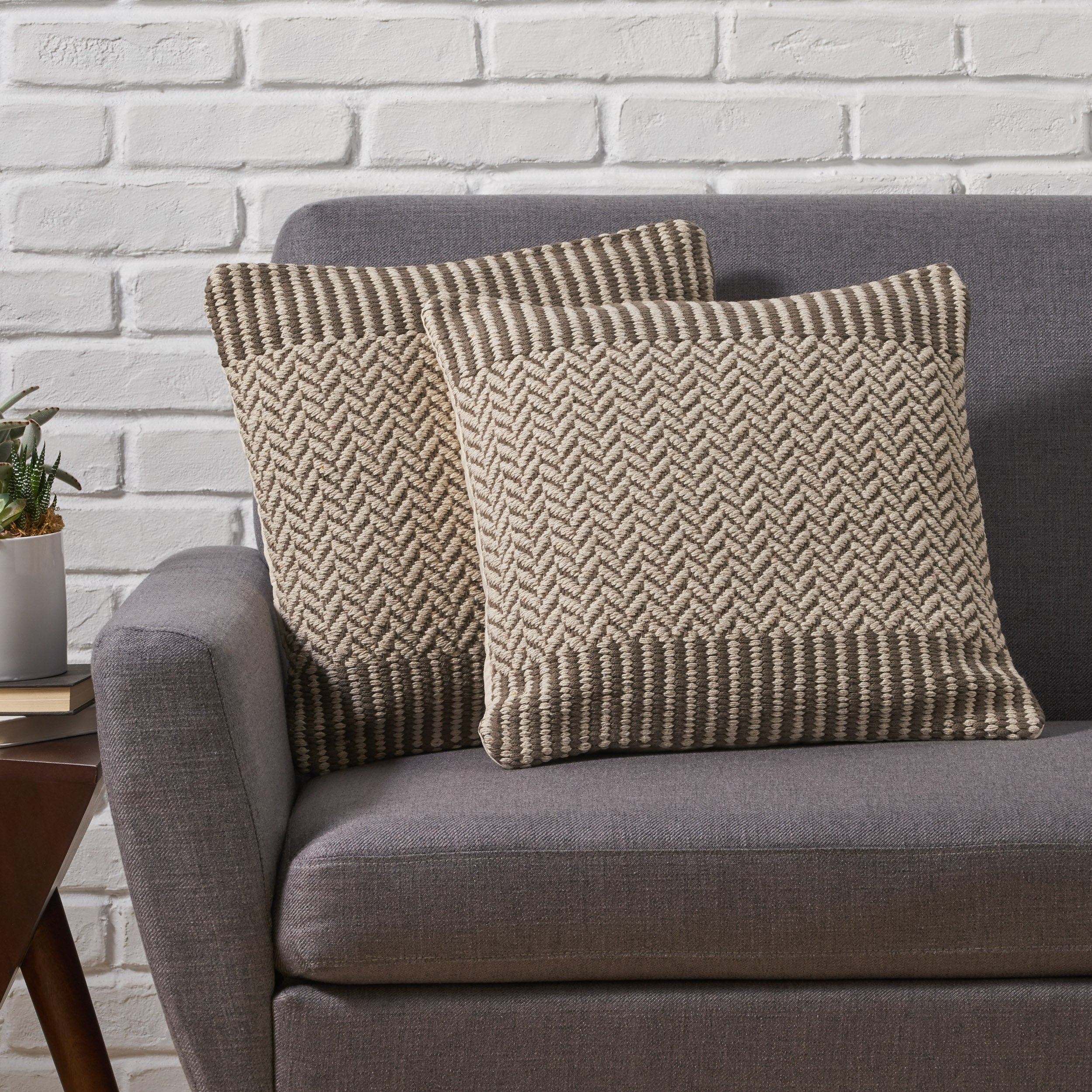Dmiya Boho Cotton Throw Pillow (Set of 2) - furnishings