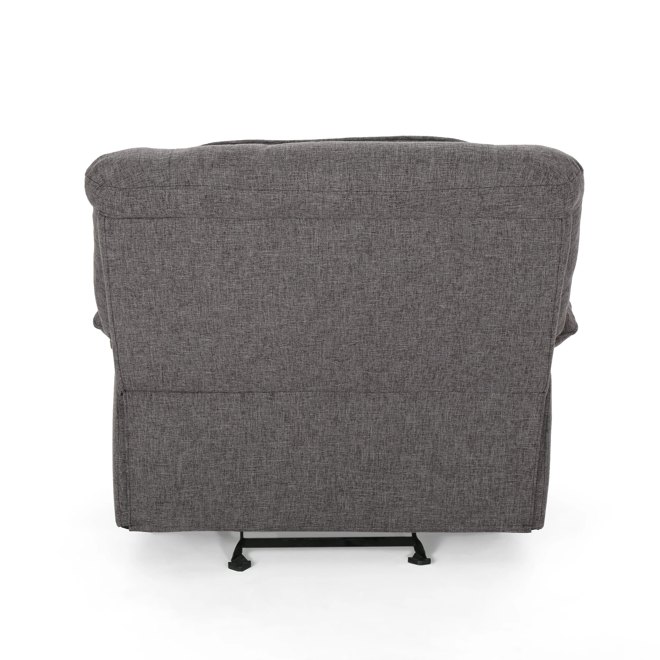 Antoinette Contemporary Pillow-Tufted Upholstered Fabric Glider Recliner - furnishings