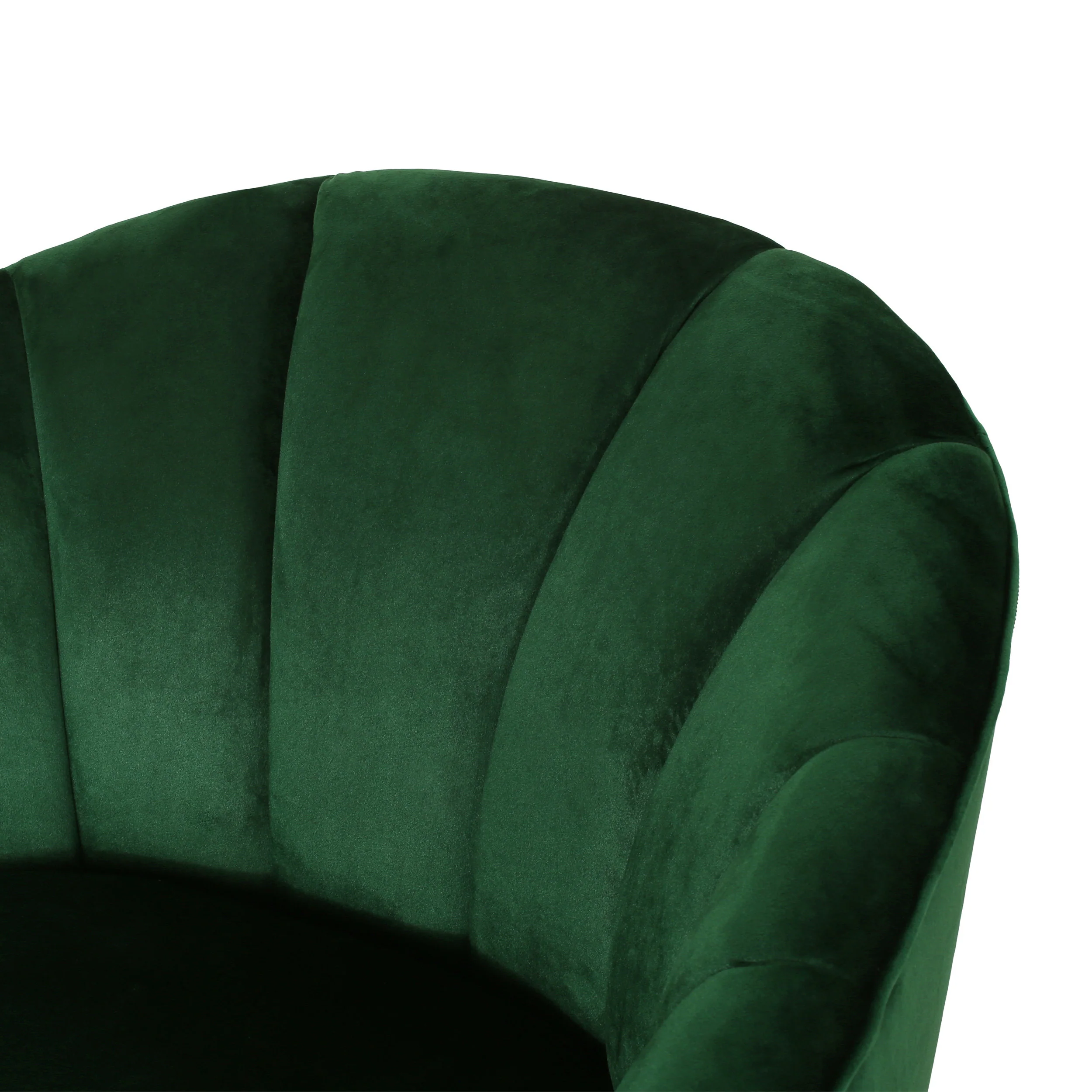 Caily Modern Glam Channel Stitch Velvet Club Chair - furnishings