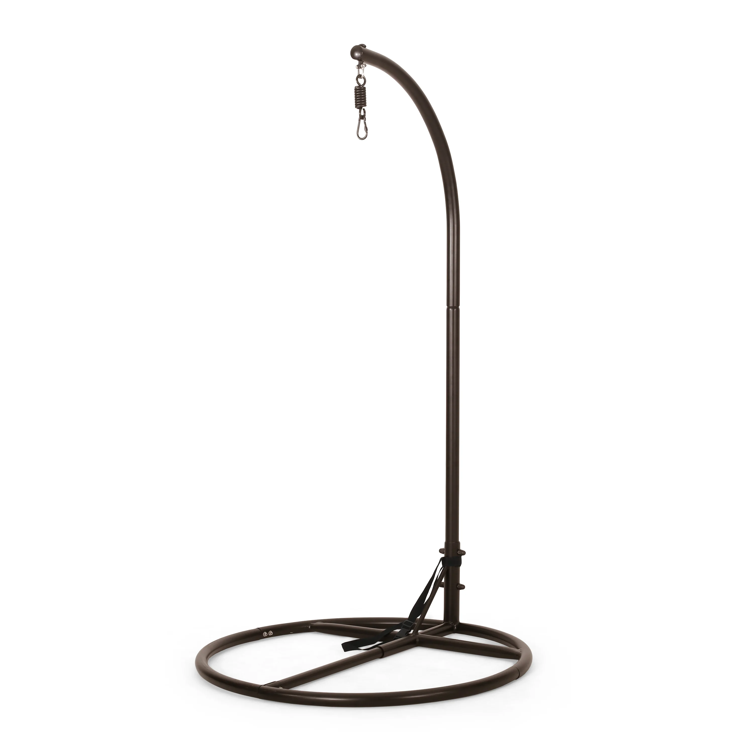 Guerneville Outdoor Brown Wicker Hanging Teardrop / Egg Chair - furnishings