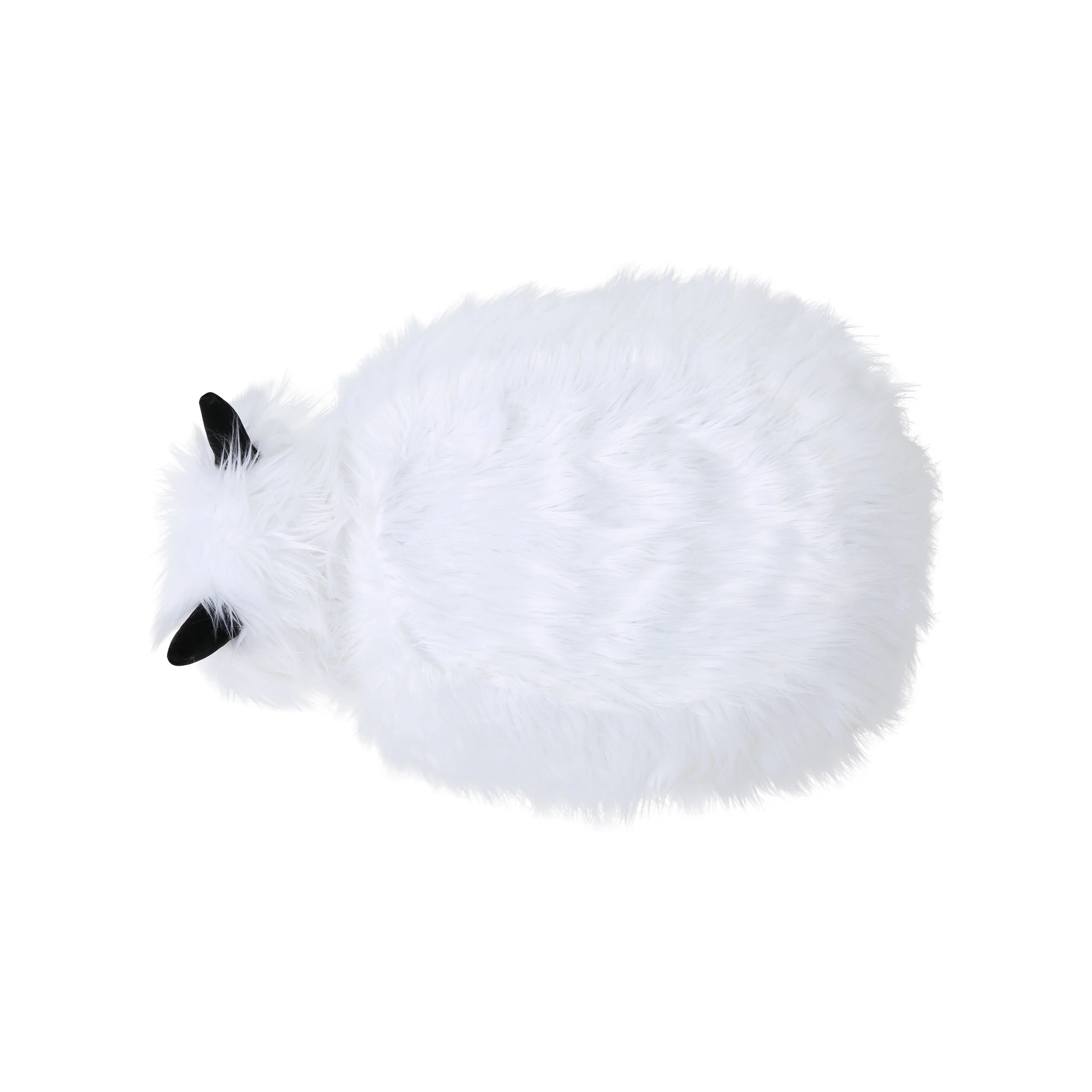 Kamla Furry Yak Ottoman - furnishings