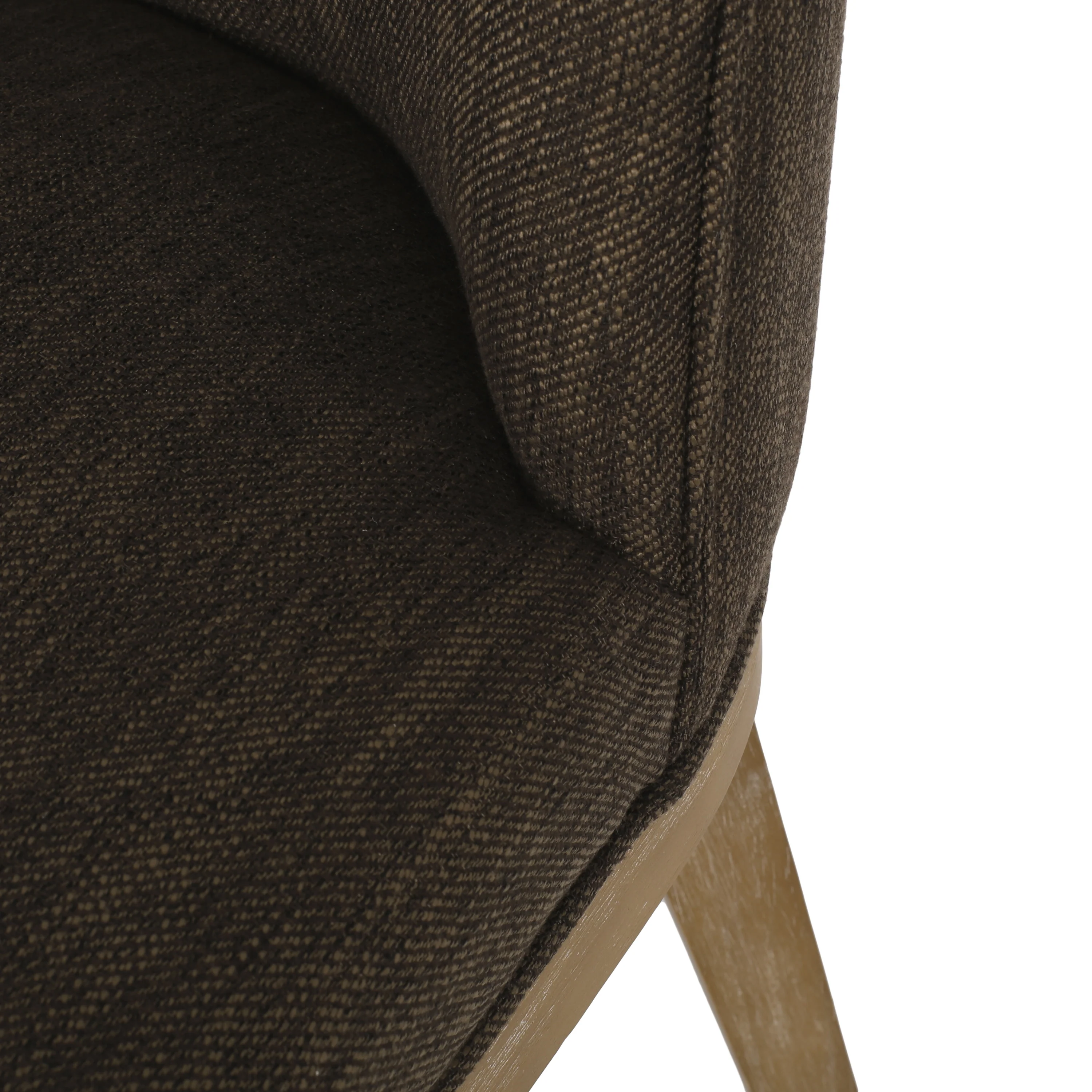 Boise Contemporary Fabric Upholstered Wood Dining Chairs, Set of 2 - furnishings