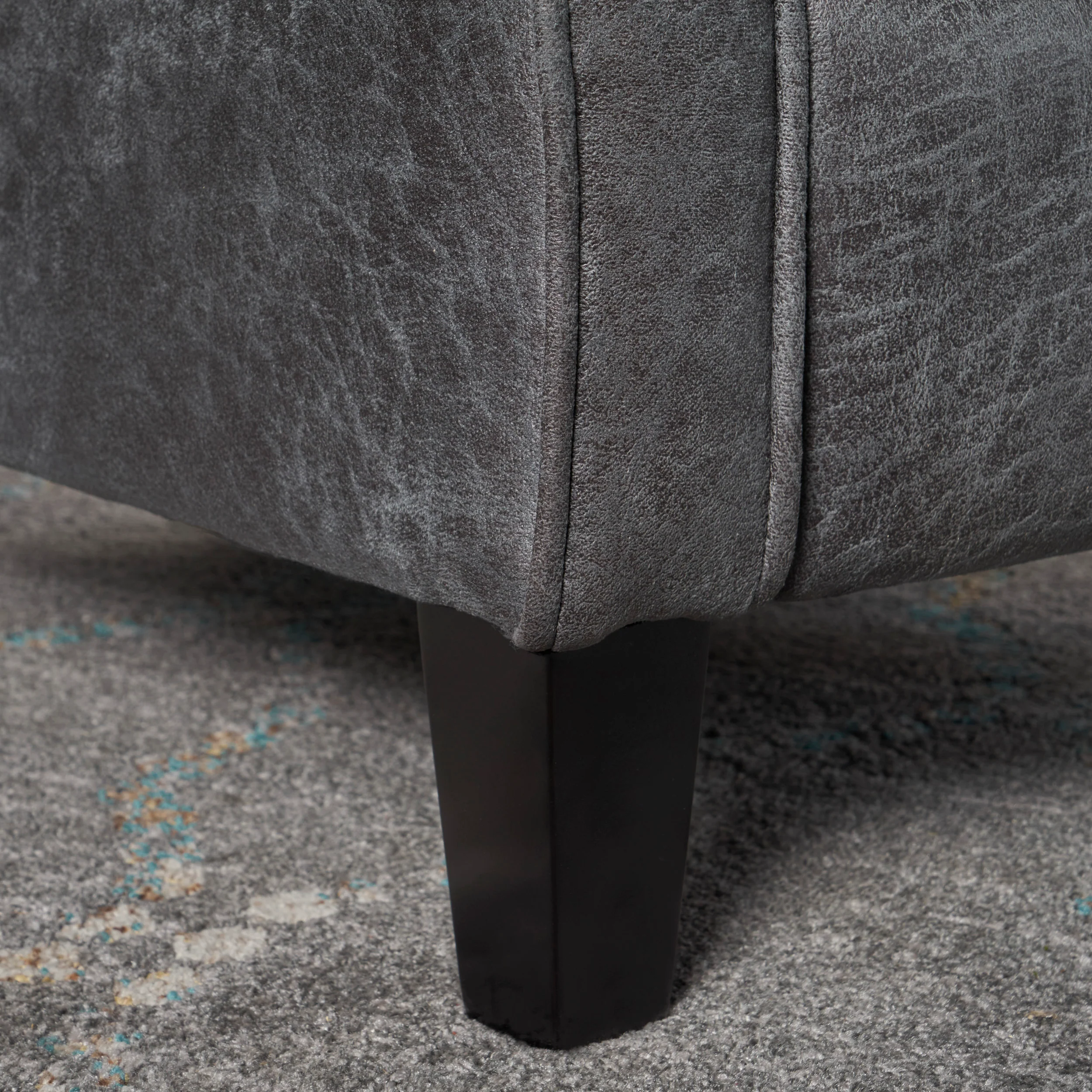 Charlene Traditional Slate Microfiber Recliner Chair - furnishings