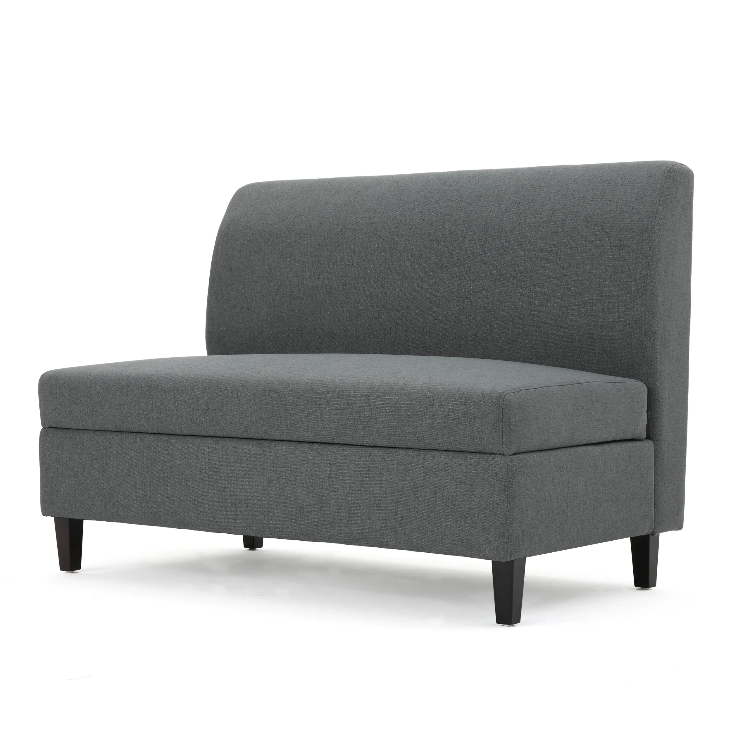 Toro Versatile Modern Fabric Storage Settee - furnishings