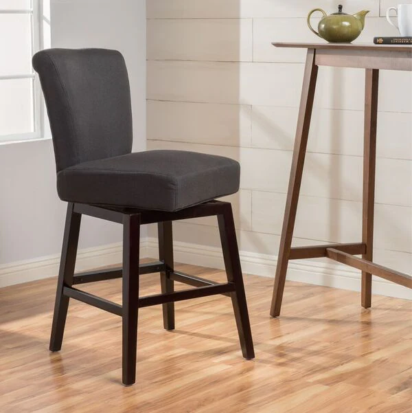 Tristan 32-Inch Fabric Swivel High Back Barstool - furnishings