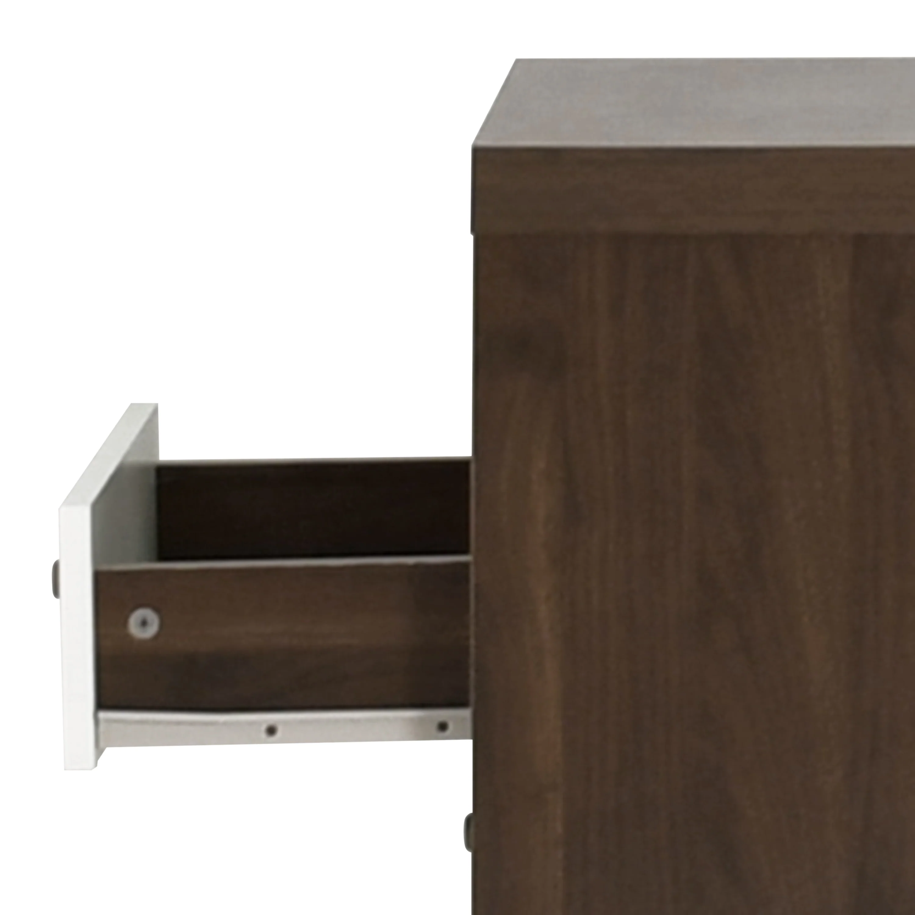 Farhart Mid Century Modern Faux Wood 2 Drawer Nightstands, Set of 2 - furnishings