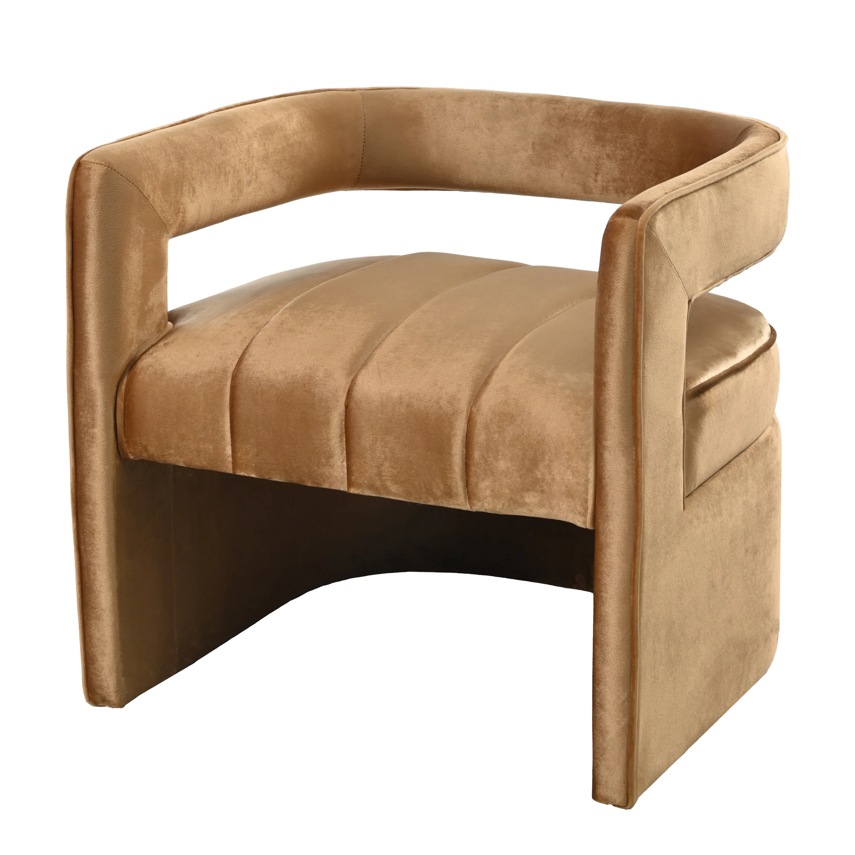 Brazal Modern Velvet Accent Club Chair - furnishings