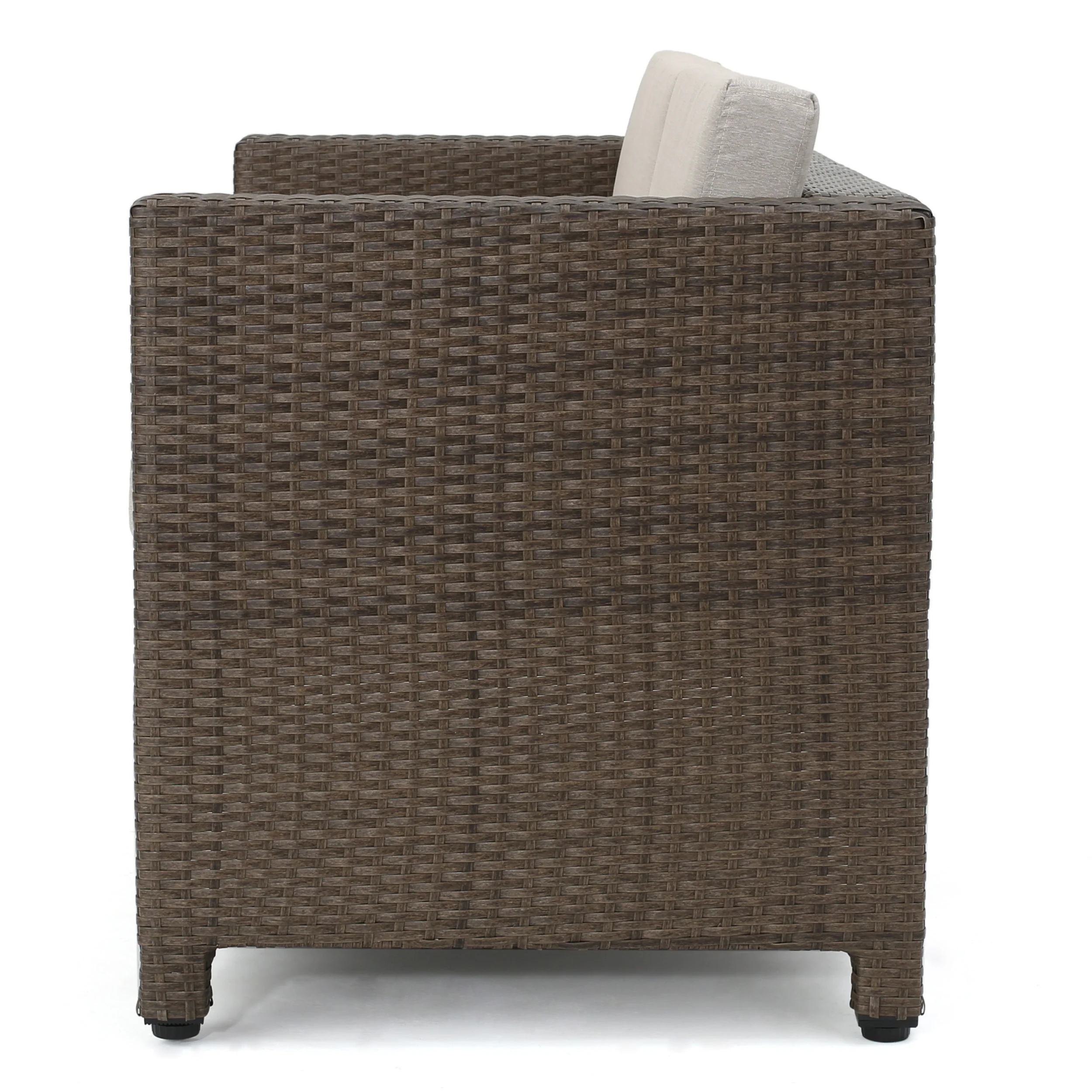 Venice Outdoor PE Wicker Love Seat - furnishings