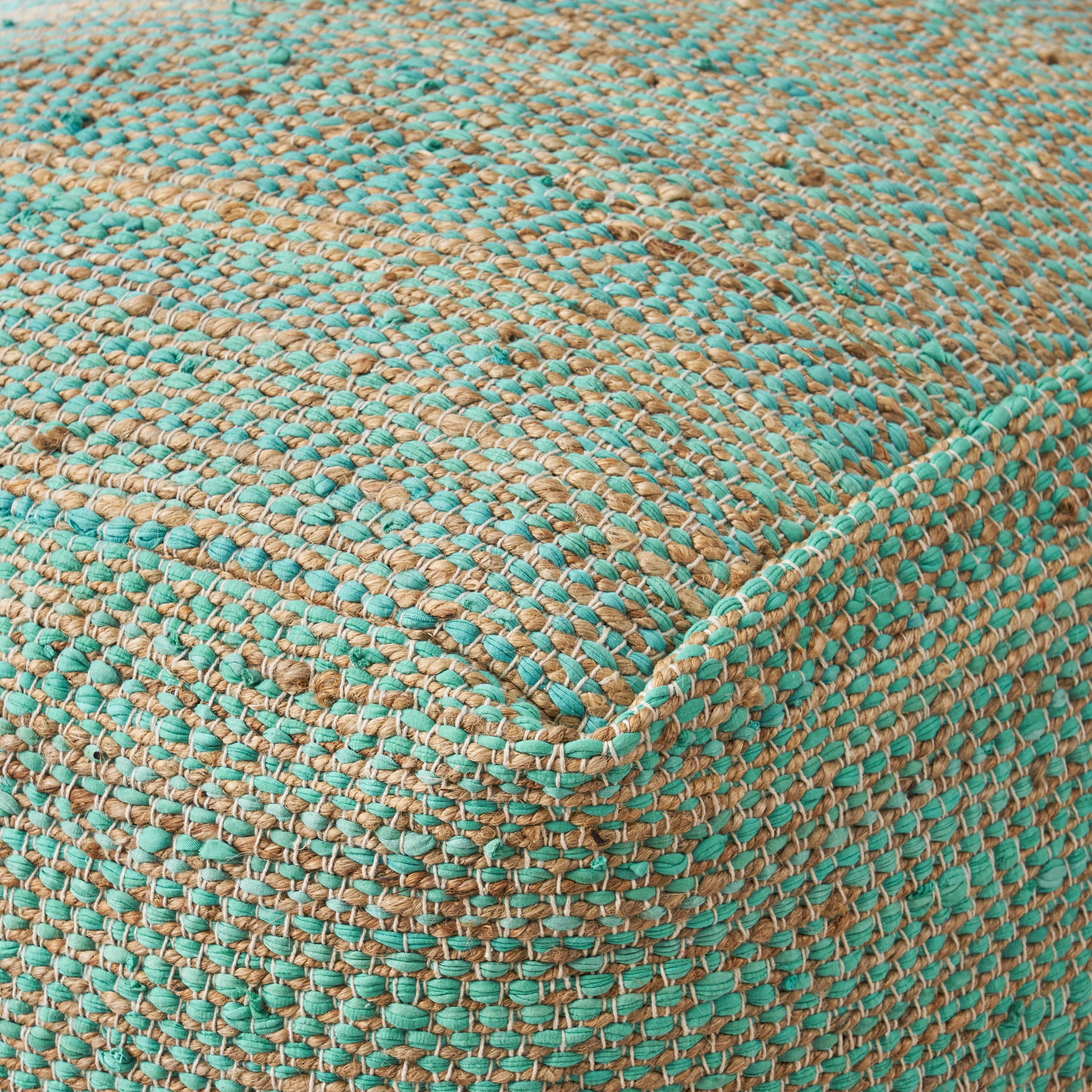 Grace Large Square Boho Style Pouf - furnishings