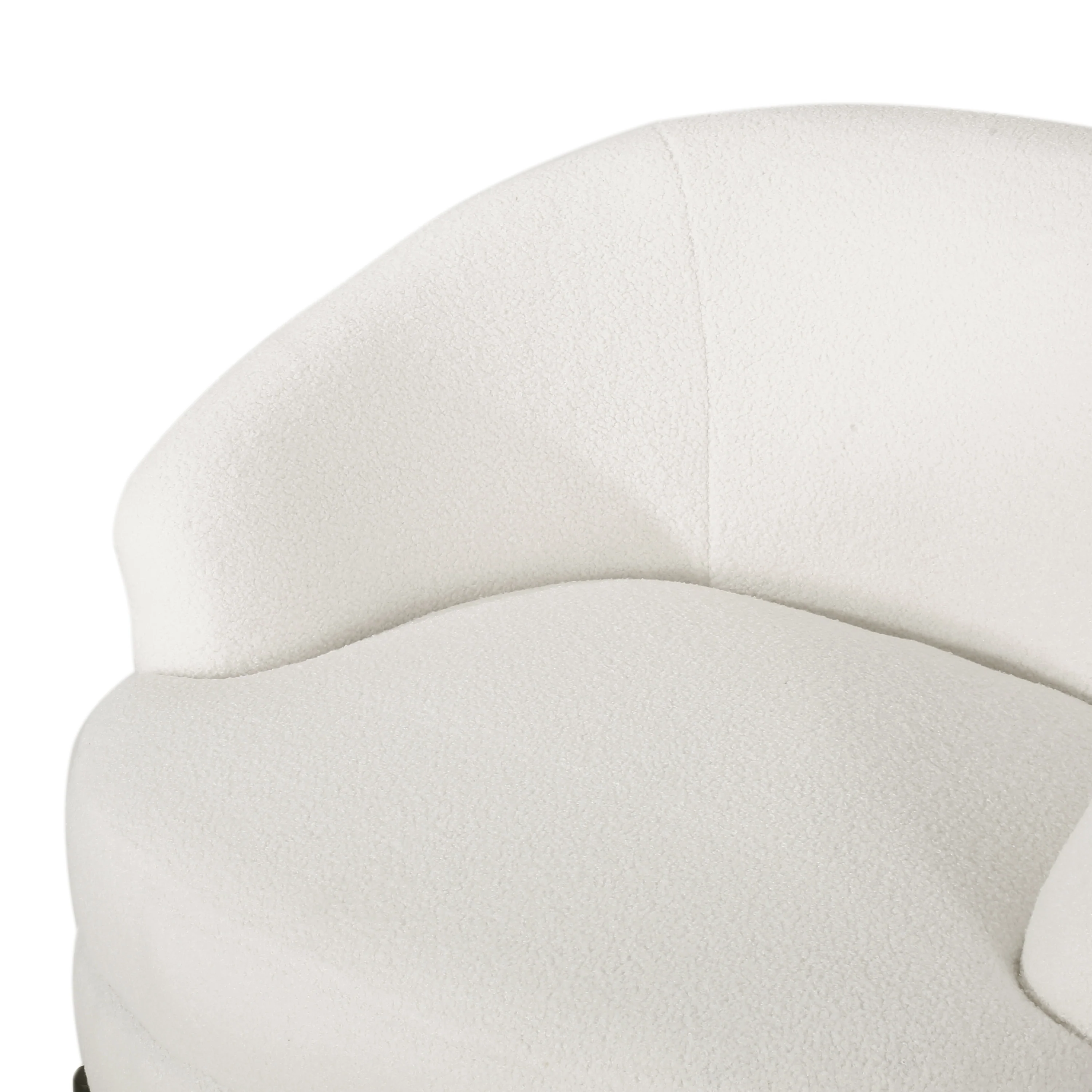 Anaura Contemporary Boucle Upholstered Club Chair - furnishings
