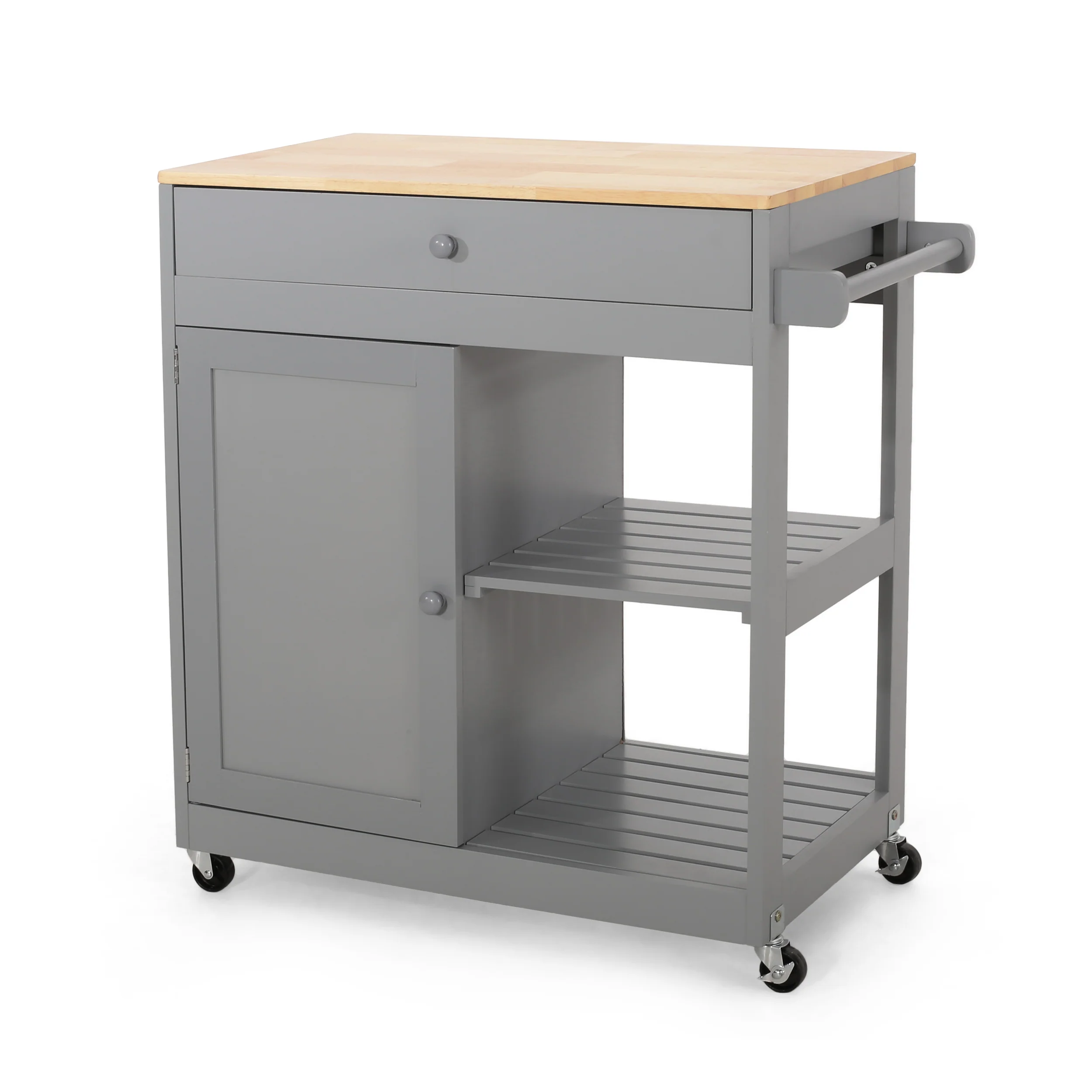 Lanier Kitchen Cart with Wheels - furnishings