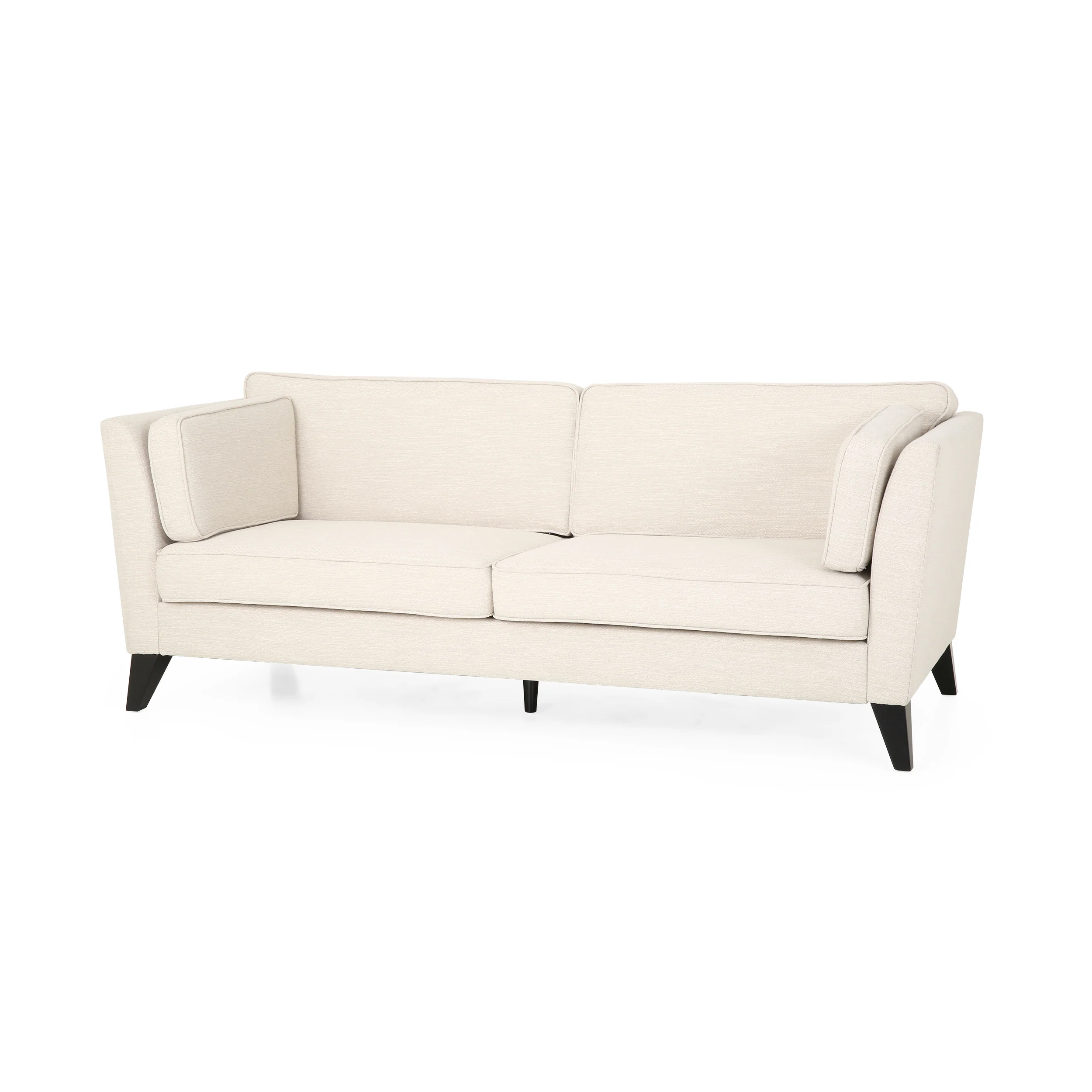 Sabirin Contemporary 3 Seater Fabric Sofa - furnishings