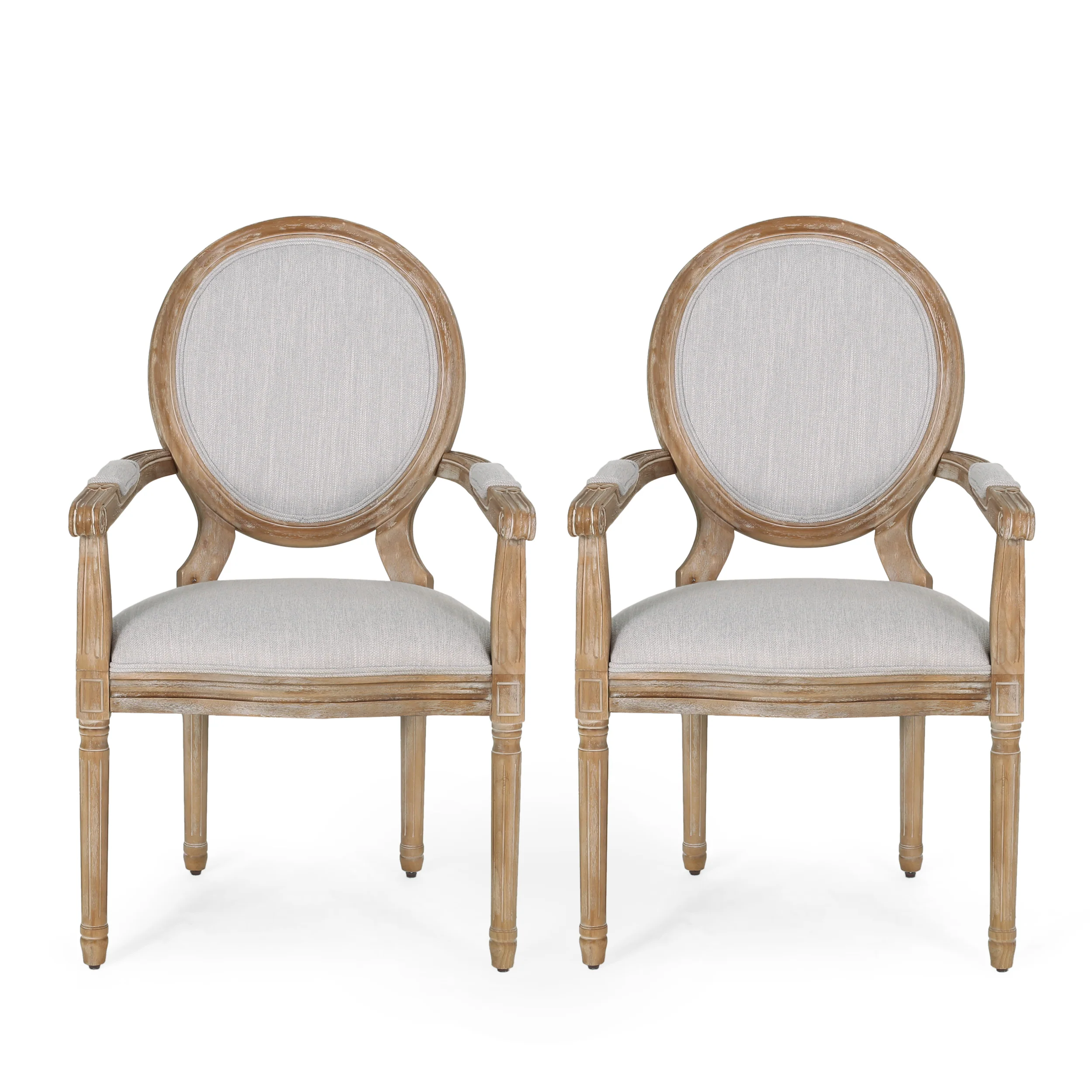 Aisenbrey French Country Wood Upholstered Dining Chair - furnishings