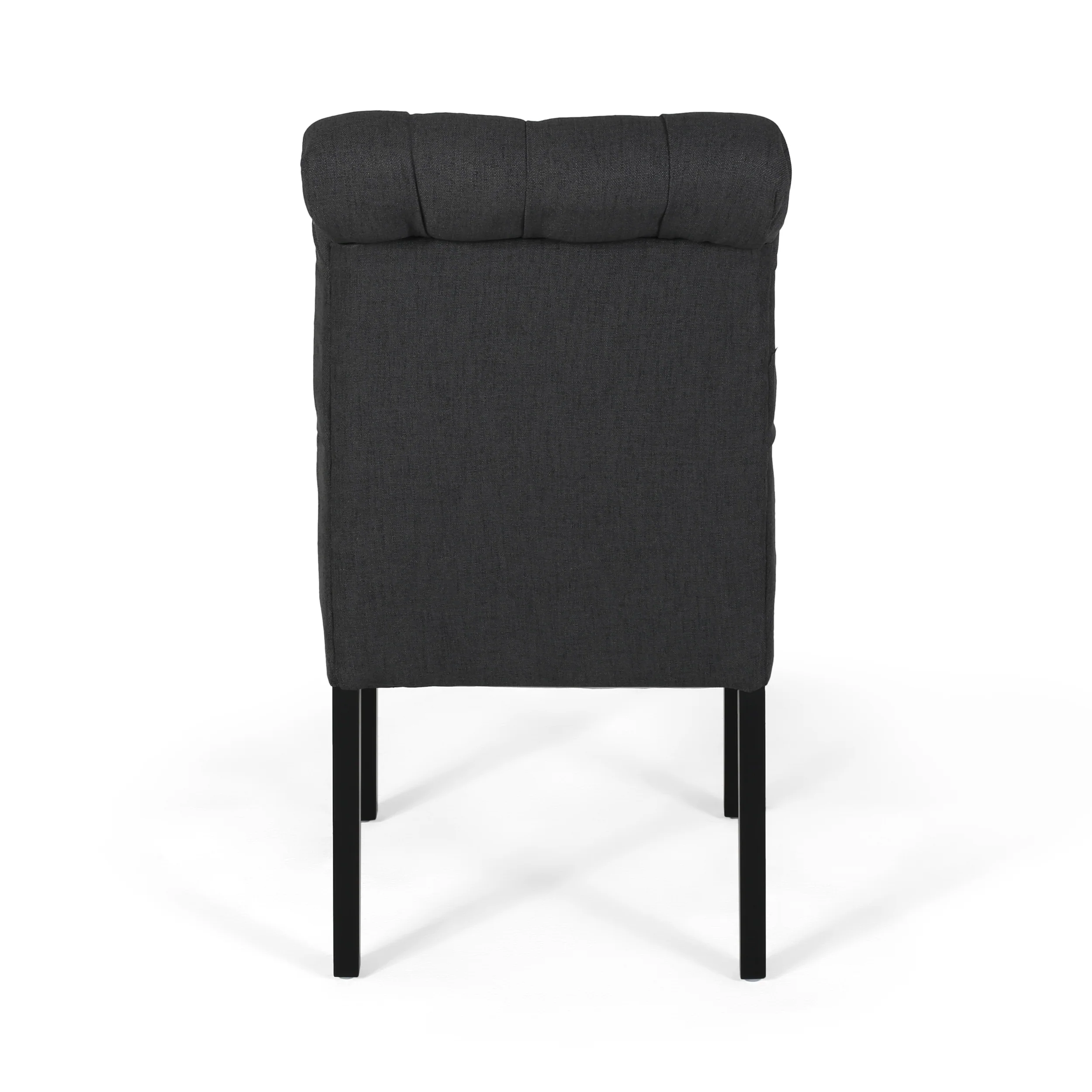 Emerson Contemporary Tufted Rolltop Dining Chairs - furnishings