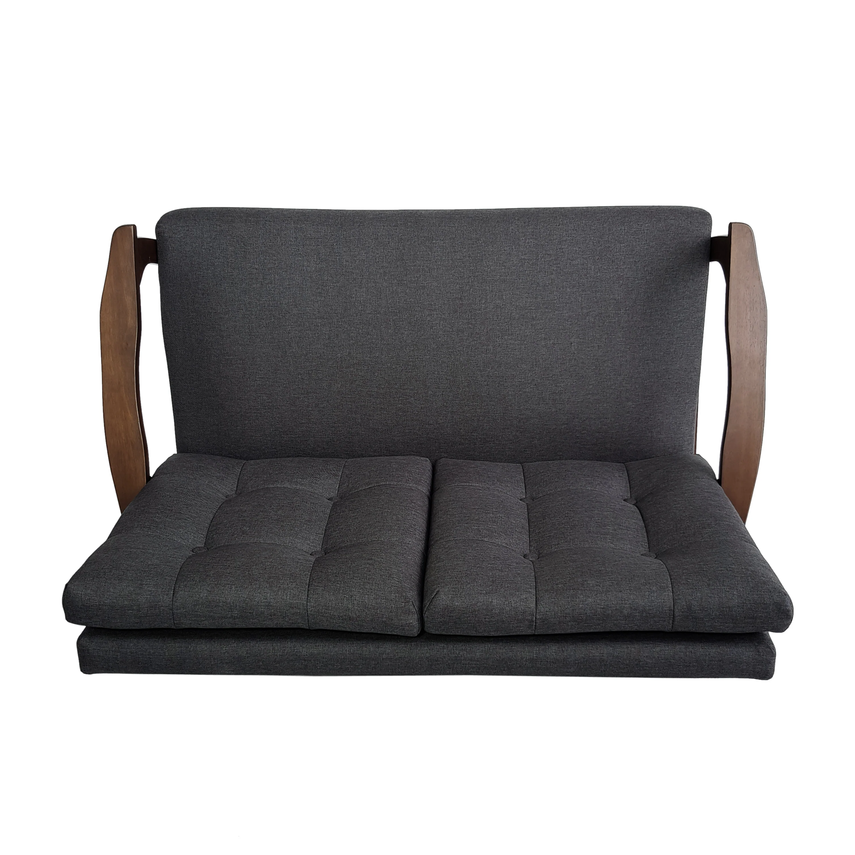 Maureen Mid Century Modern 2-Piece Fabric Sofa & Love Seat Living Room Set - furnishings