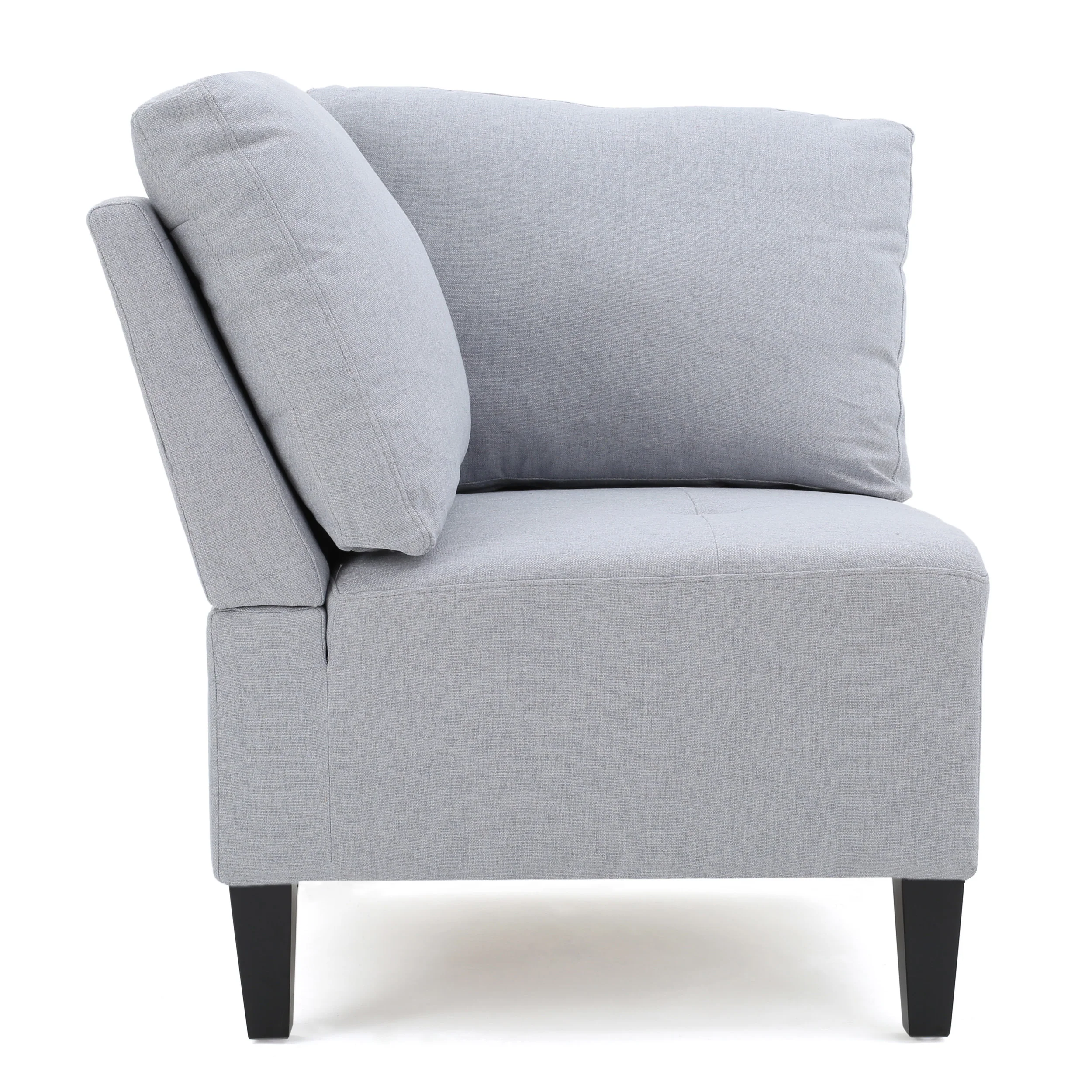 Bridger Fabric Sectional Couch with Storage Ottoman - furnishings