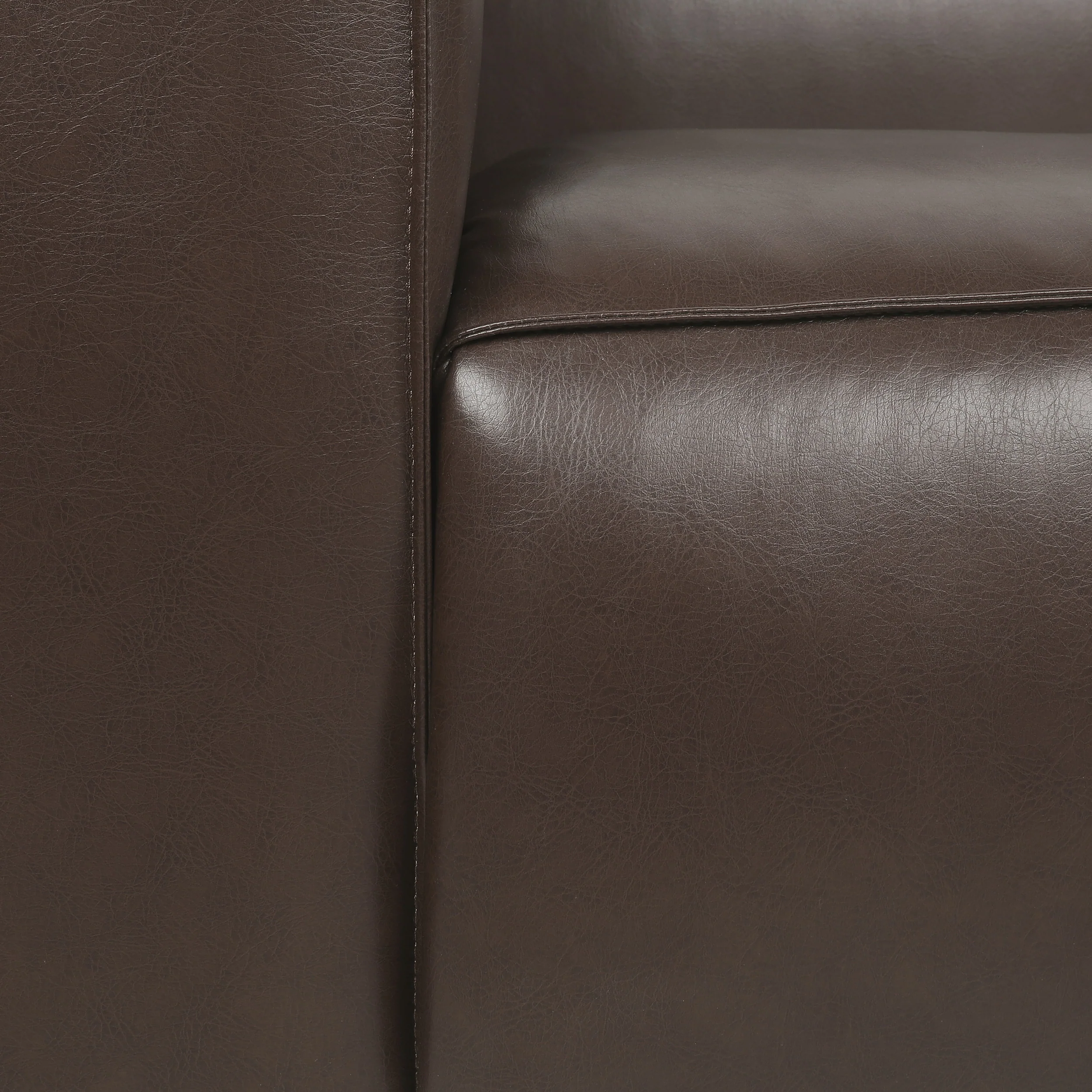 Minkler Contemporary Faux Leather 3 Piece Living Room Sofa Set - furnishings