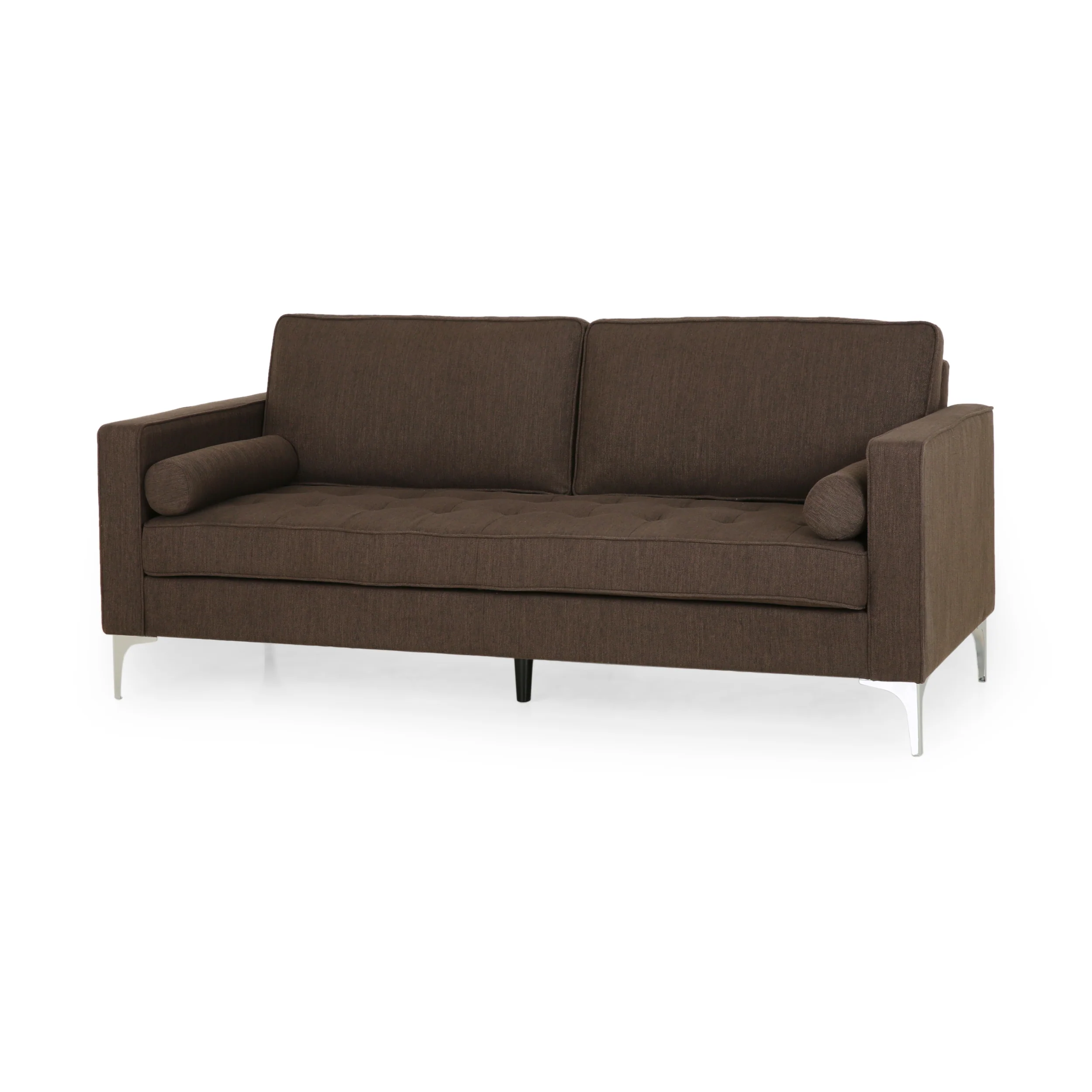 Divith Contemporary Tufted Fabric 3 Seater Sofa - furnishings