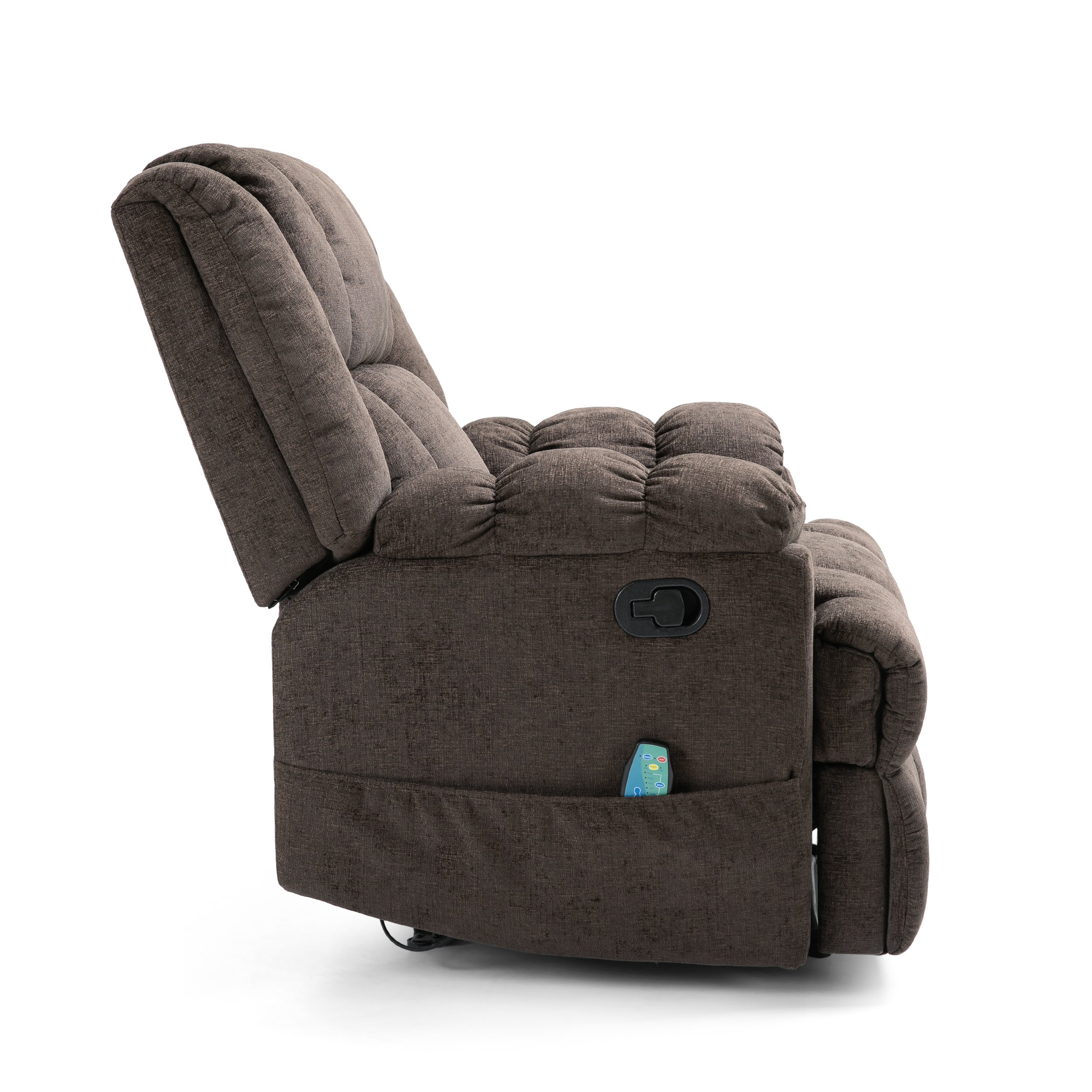 Siloam Contemporary Pillow Tufted Massage Recliner - furnishings