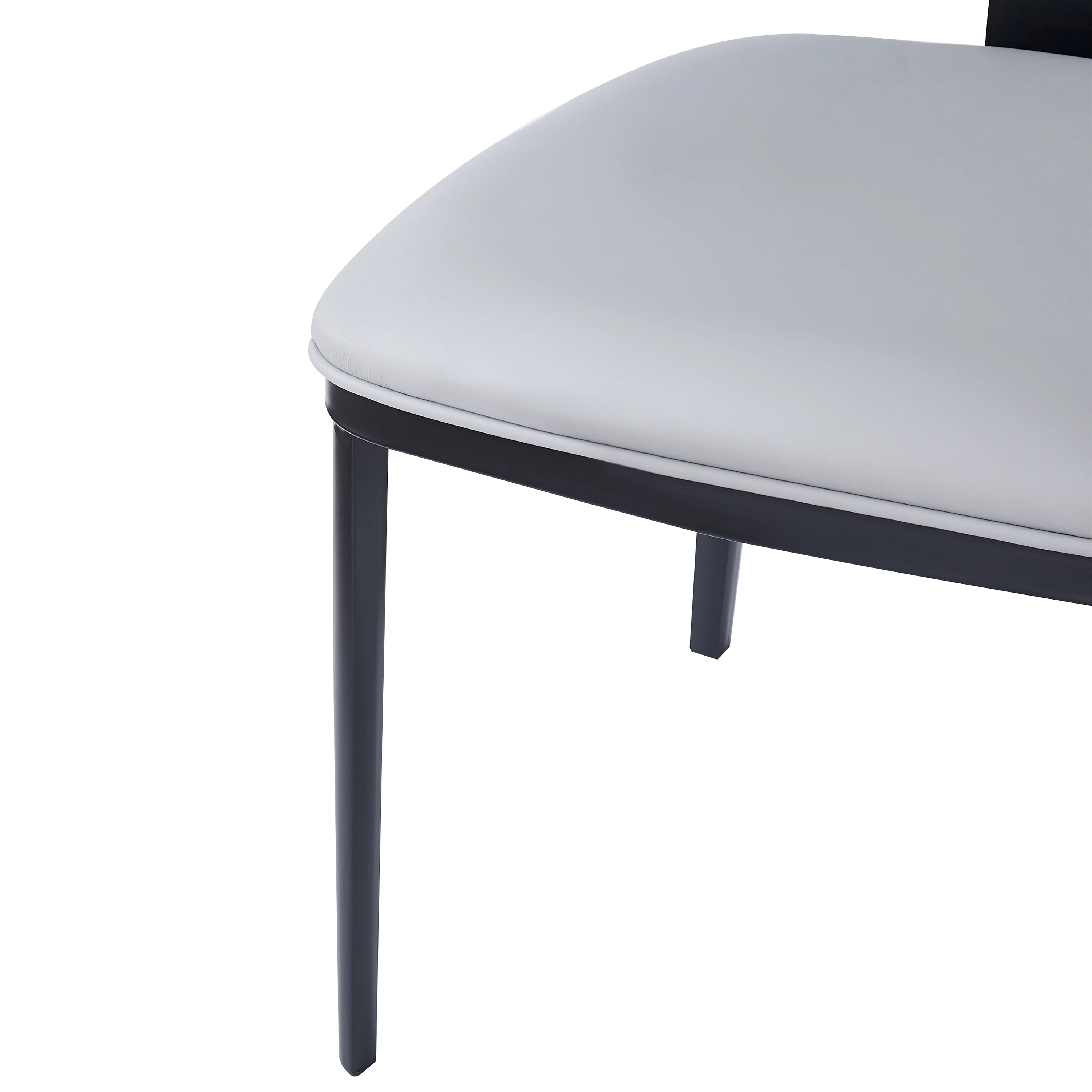 Lunare Modern PU Leather Upholstered Dining Chairs, Set of 2 - furnishings