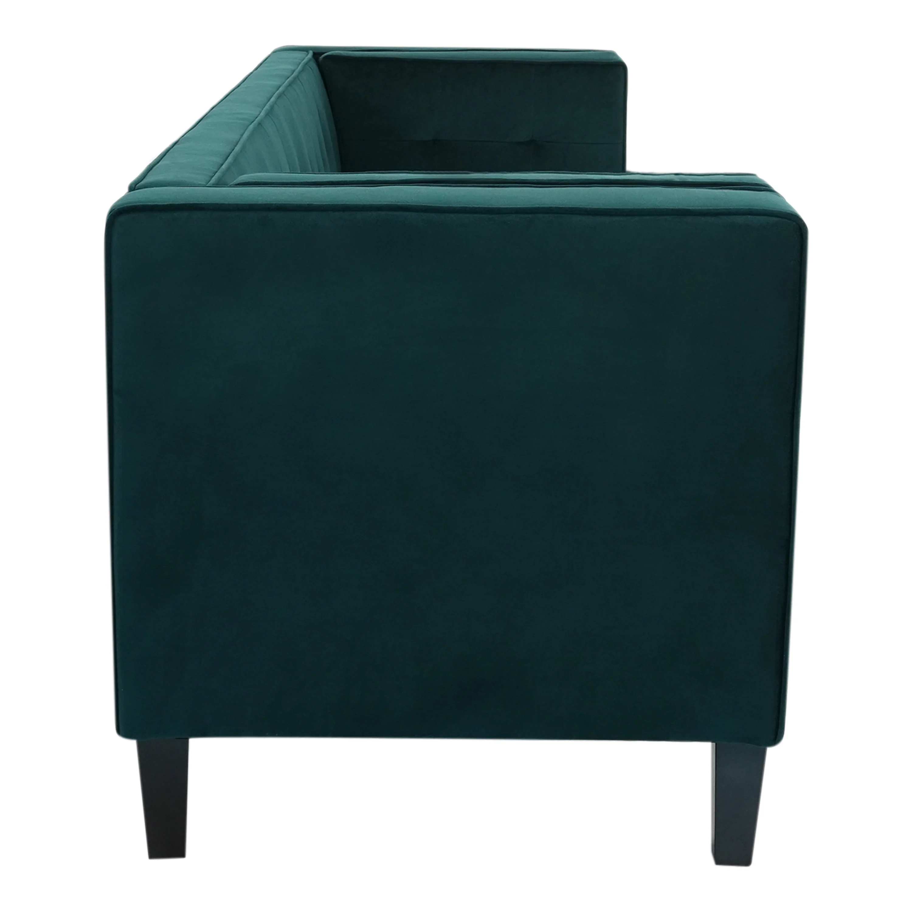 Sororia Velvet 3-Seater Low Profile Sofa - furnishings