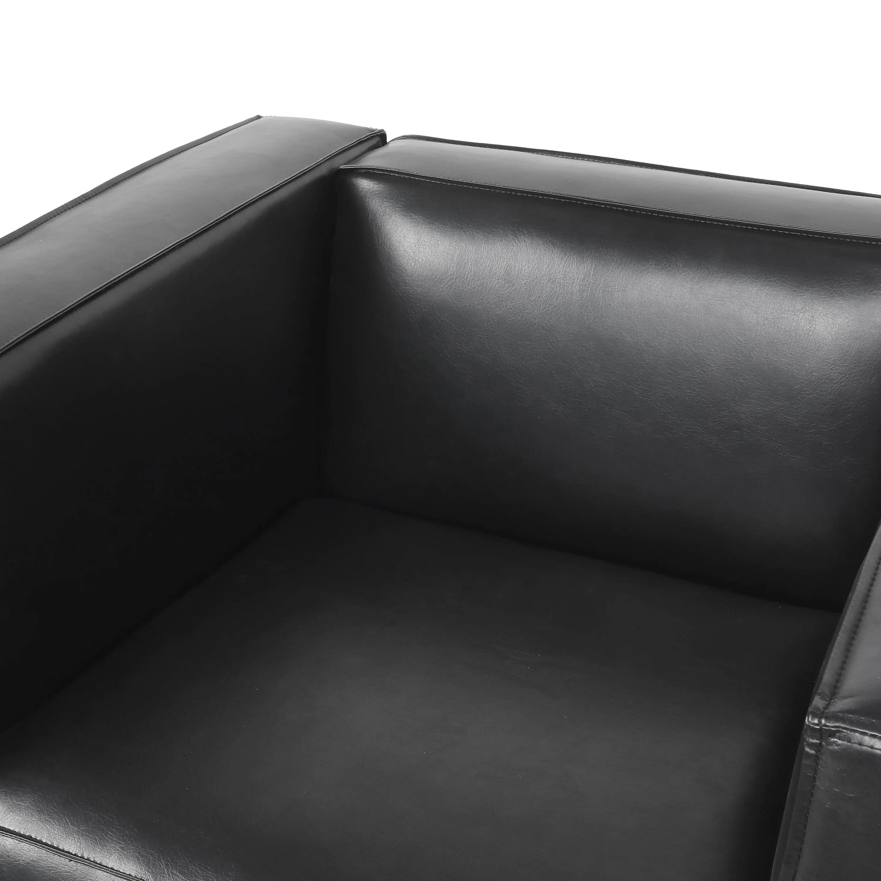 Minkler Contemporary Faux Leather 3 Piece Living Room Sofa Set - furnishings