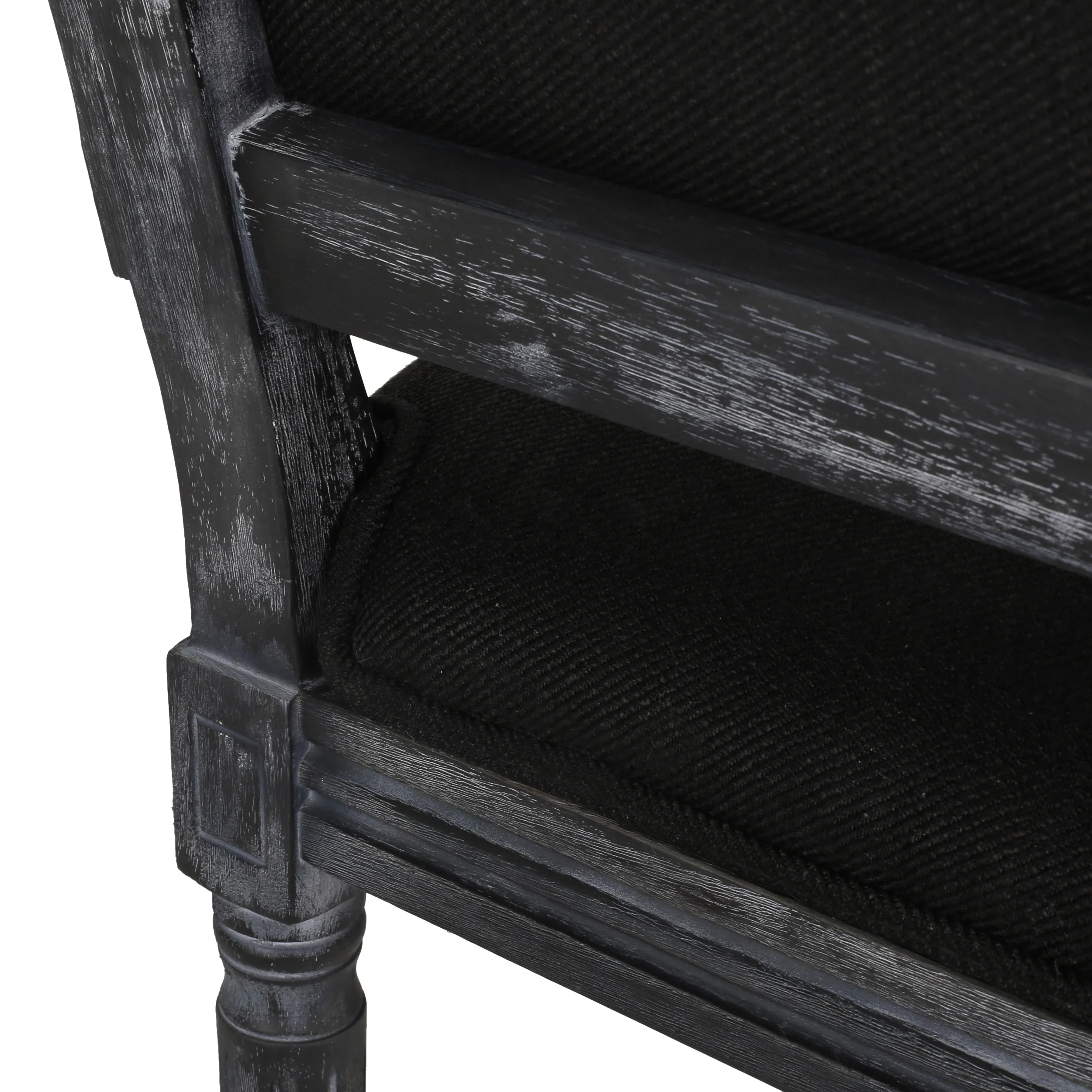 Fernleaf French Country Fabric Upholstered Wood Expandable 7 Piece Dining Set - furnishings