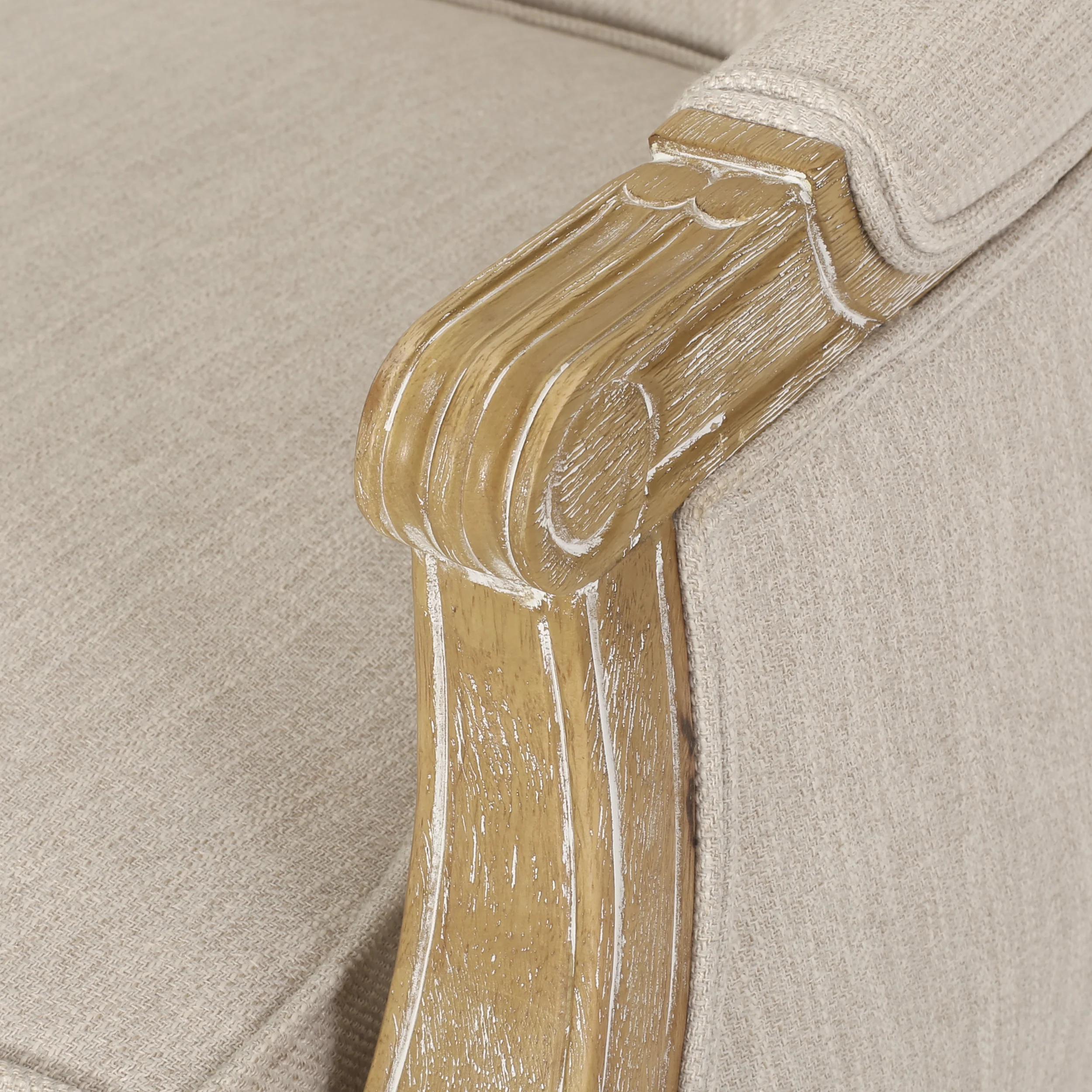 Bennion French Country Fabric Upholstered Club Chair - furnishings
