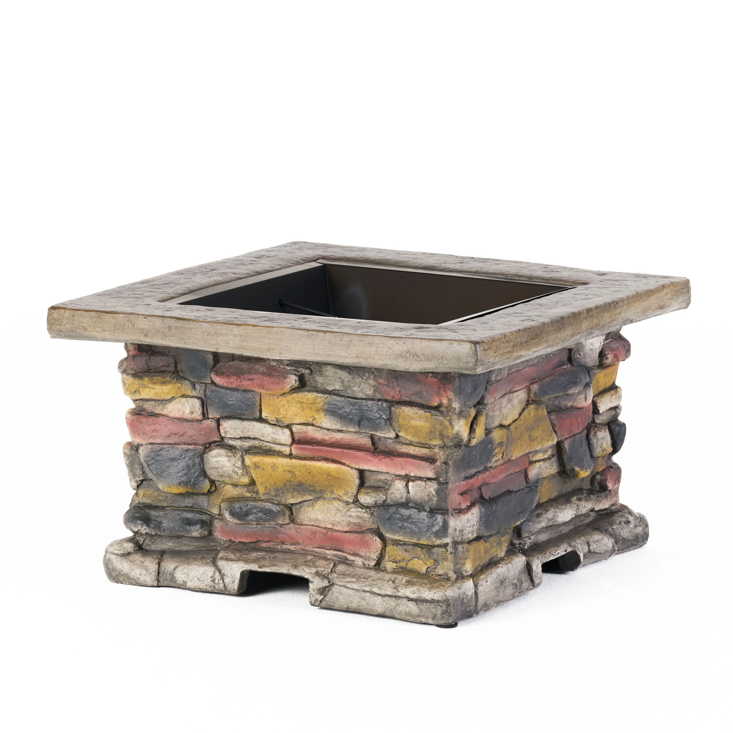 Tundra Natural Stone Fire Pit - furnishings