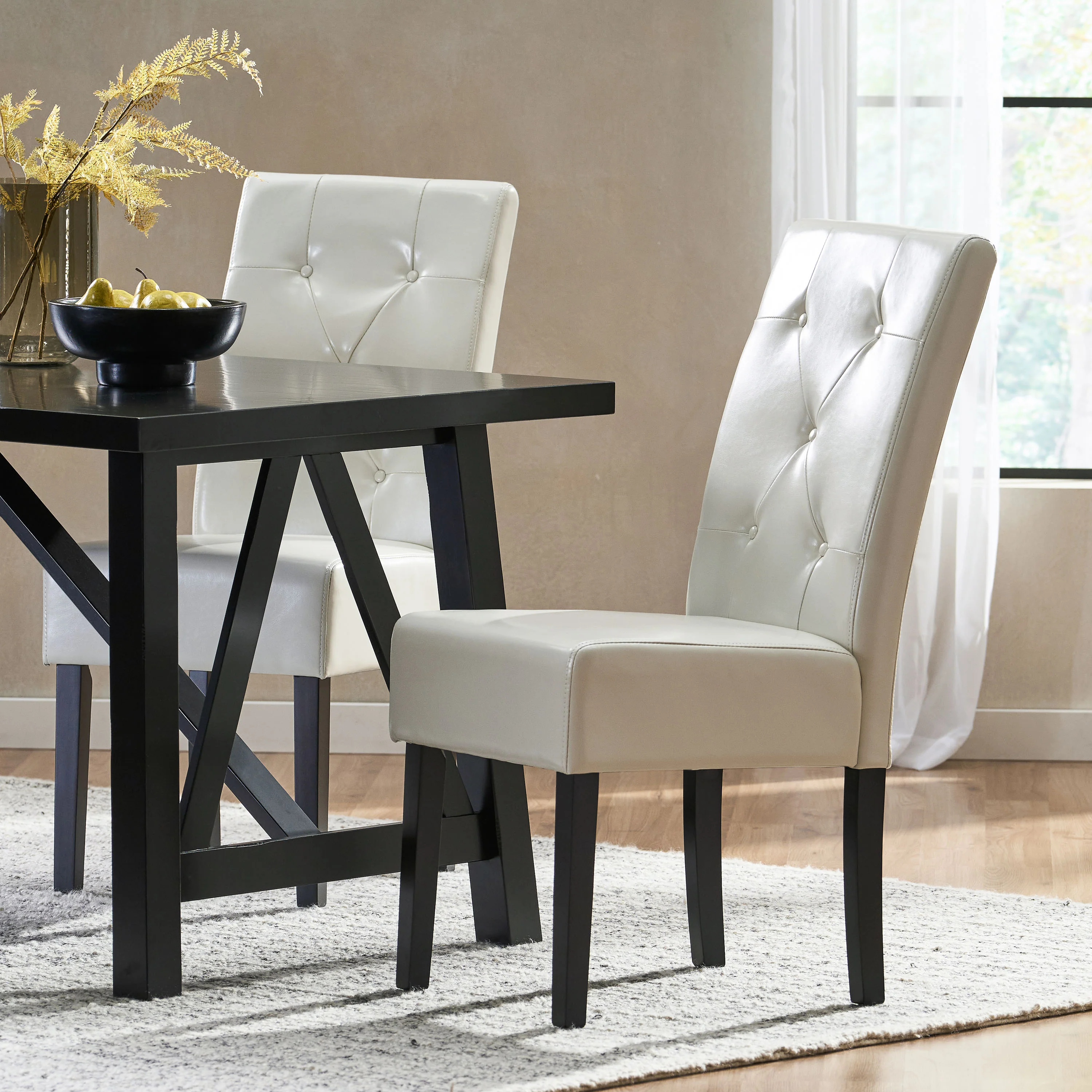 Alexander Bonded Leather Dining Chair - furnishings
