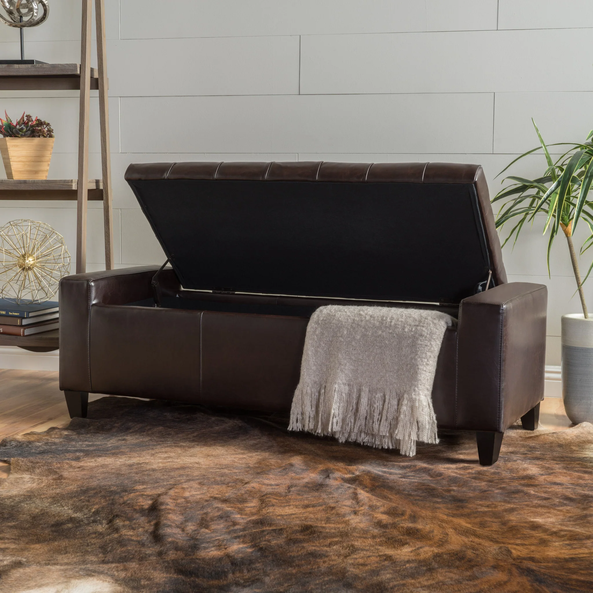 Seattle Tufted Storage Ottoman Bench - furnishings