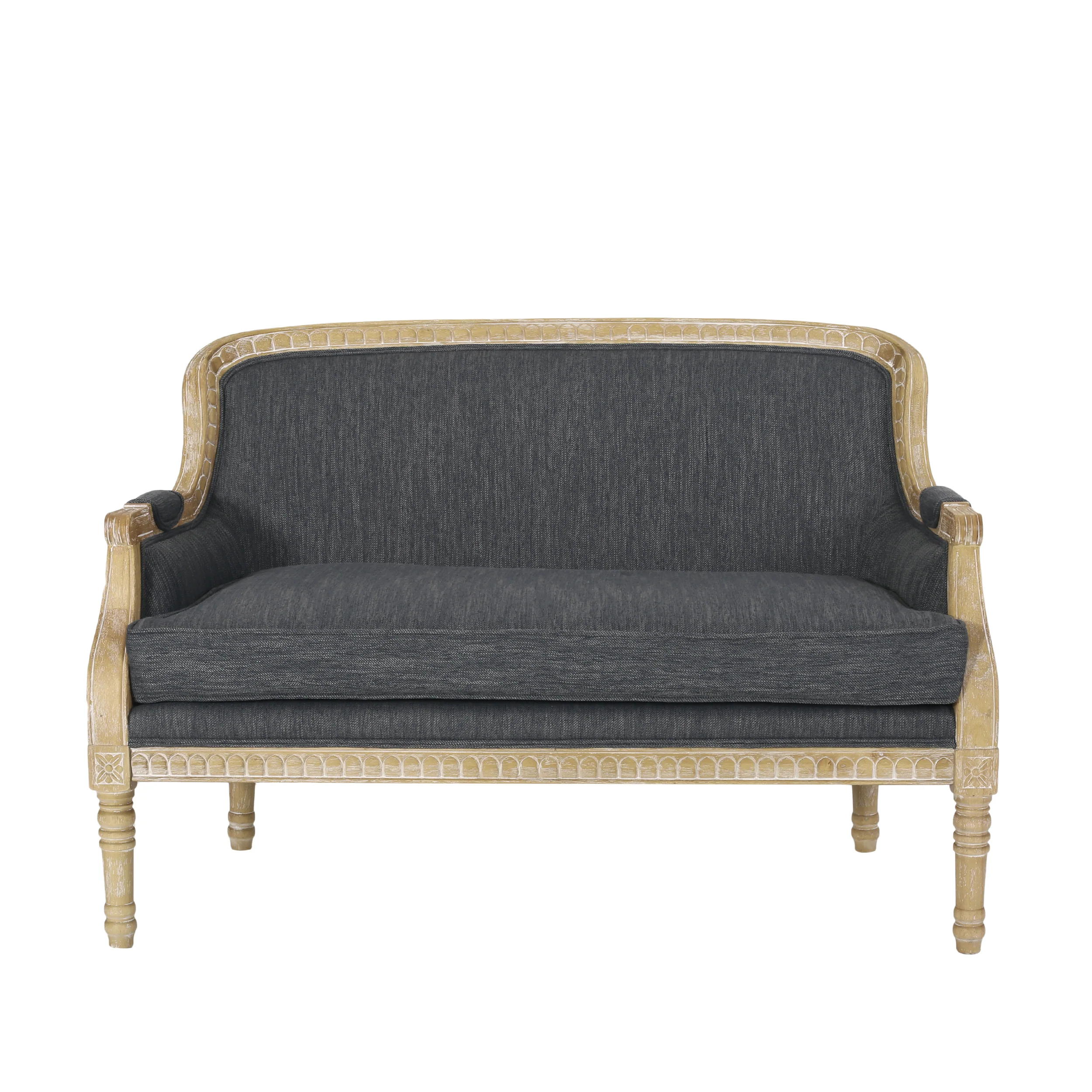 Alton French Country Fabric Upholstered Loveseat - furnishings