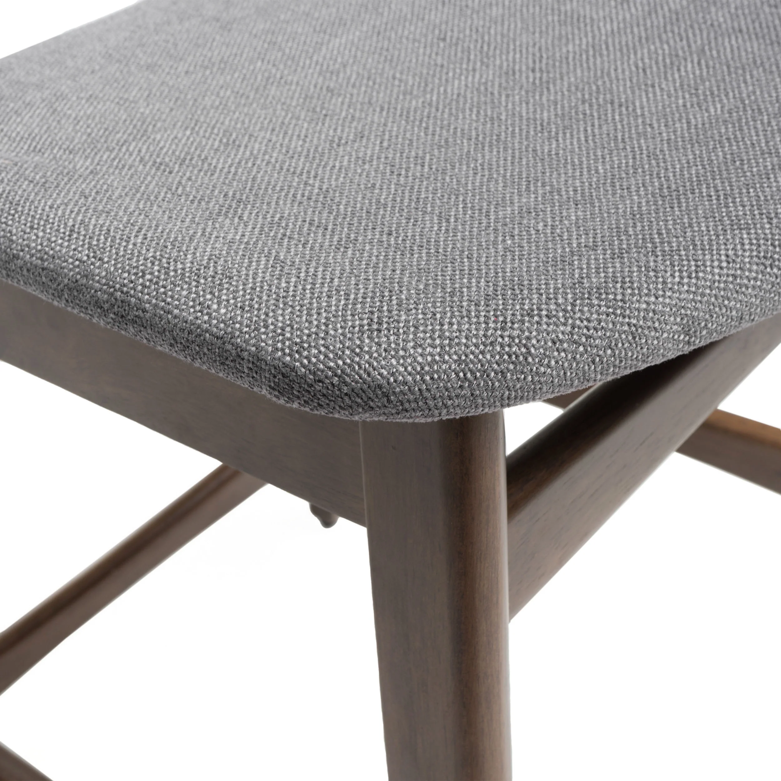 Molle Walnut Finish Mid-Century Modern 24-Inch Counter Stools (Set of 2) - furnishings