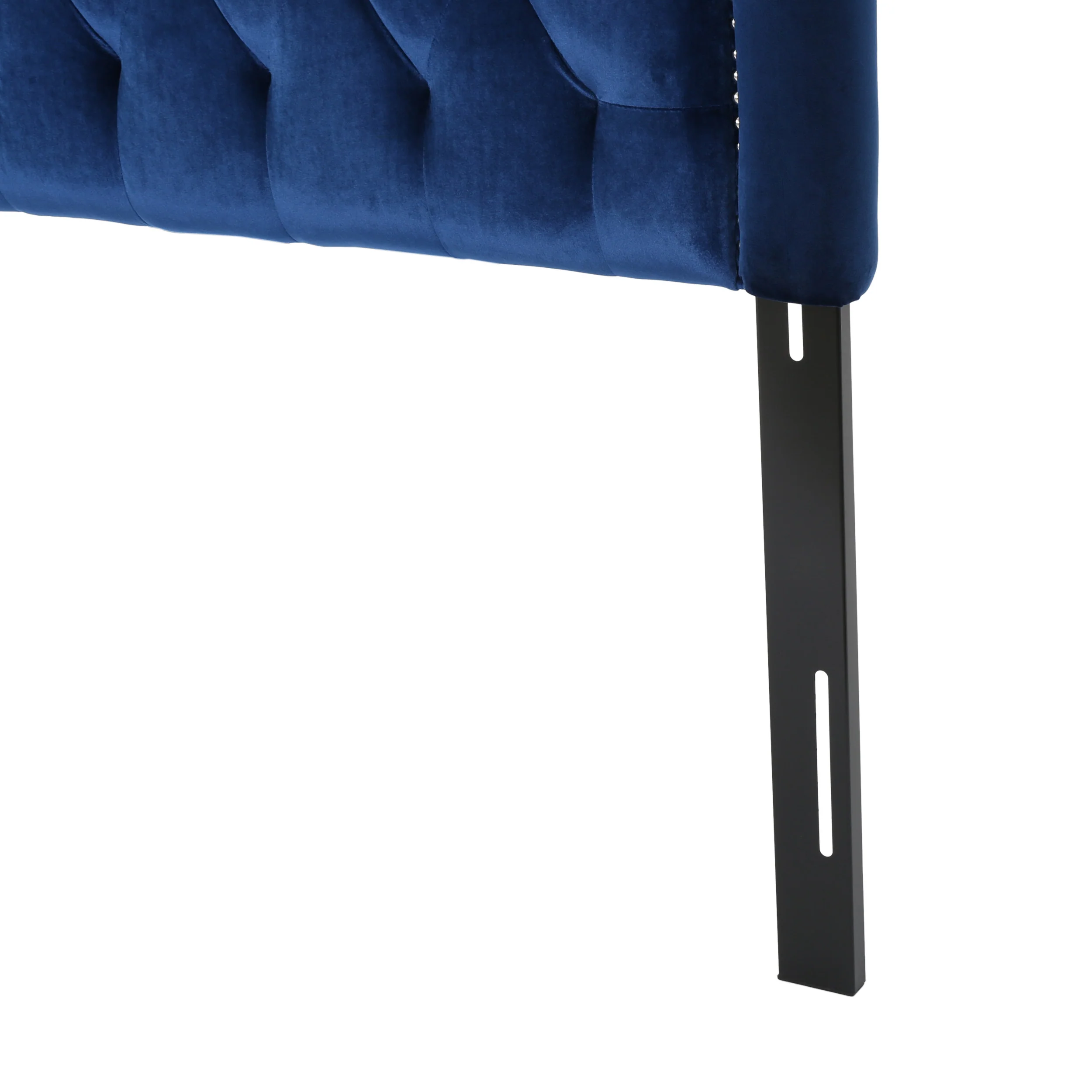 Lazarus New Velvet Studded Seam Tufted Queen/Full Headboard - furnishings