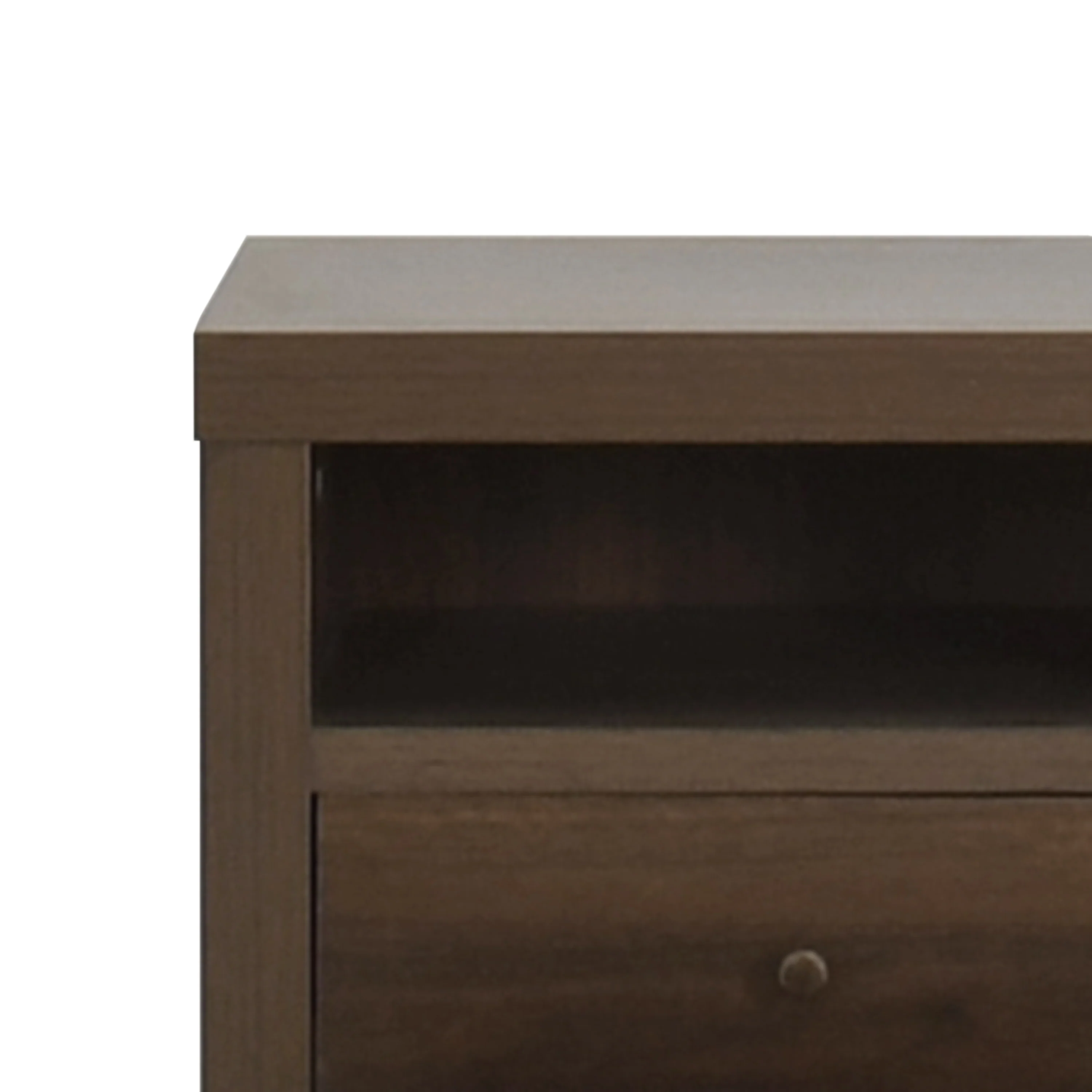 Farhart Mid Century Modern Faux Wood 2 Drawer Nightstand - furnishings